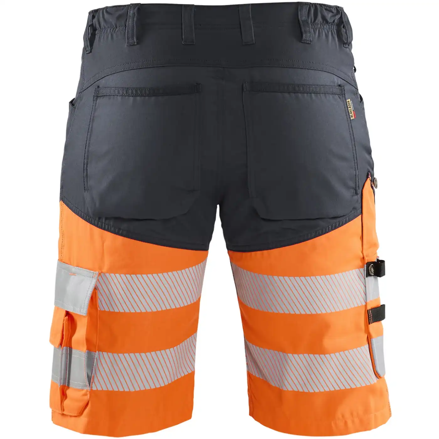 Warnschutz Stretch Shorts "1541" in grau/orange, C58 - Thumbnail 2