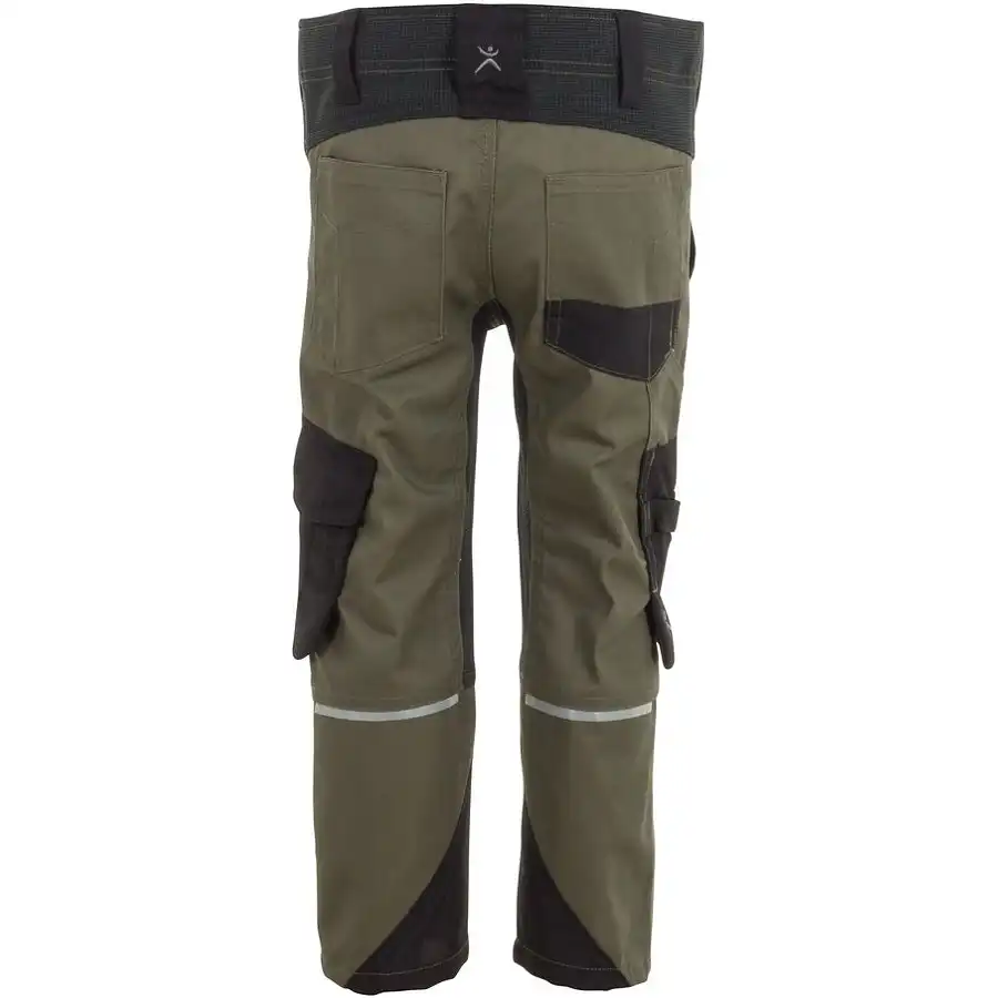 Kinder Stretch-Bundhose "Norit" in oliv/schwarz, 110/116 - Thumbnail 2