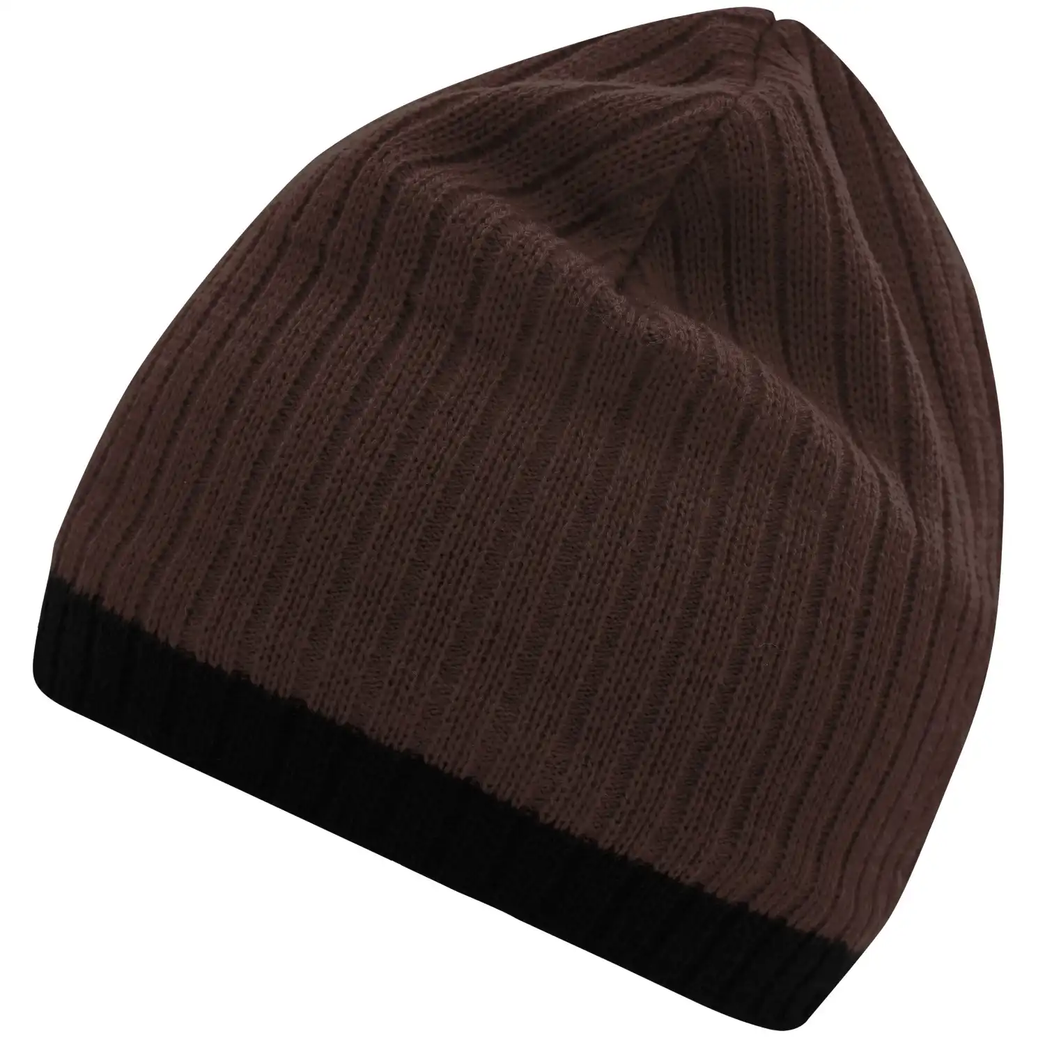 Strickmütze "MB7102" in coffee/black - Bild 1