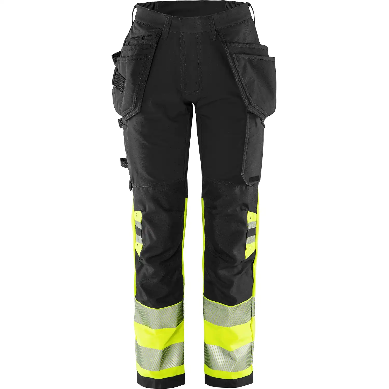 Damen Warnschutz Handwerkerhose "2663 GSTP" Green Stiby in gelb/schwarz, R34 - Thumbnail 1