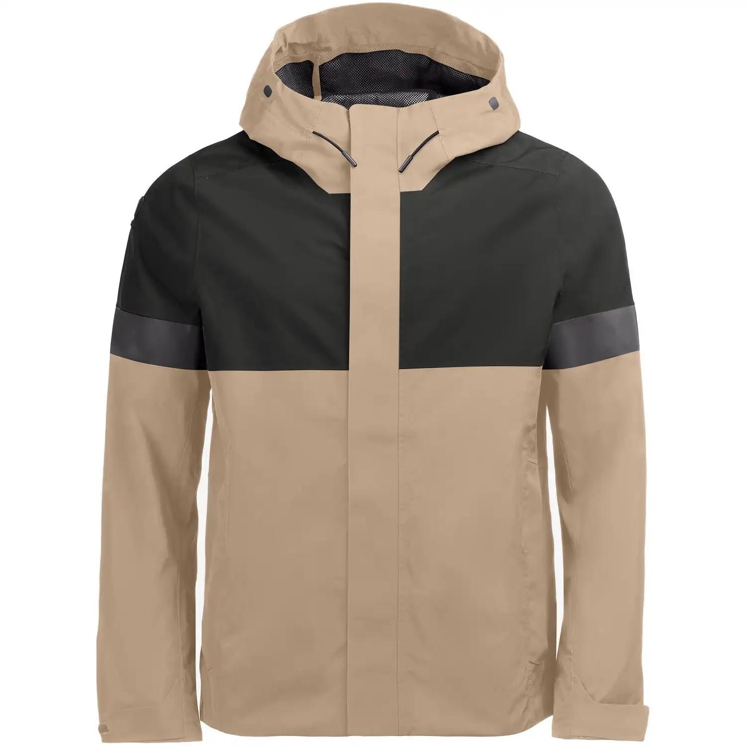 Regenjacke "LUCA" in beige/schwarz, XXL - Thumbnail 1