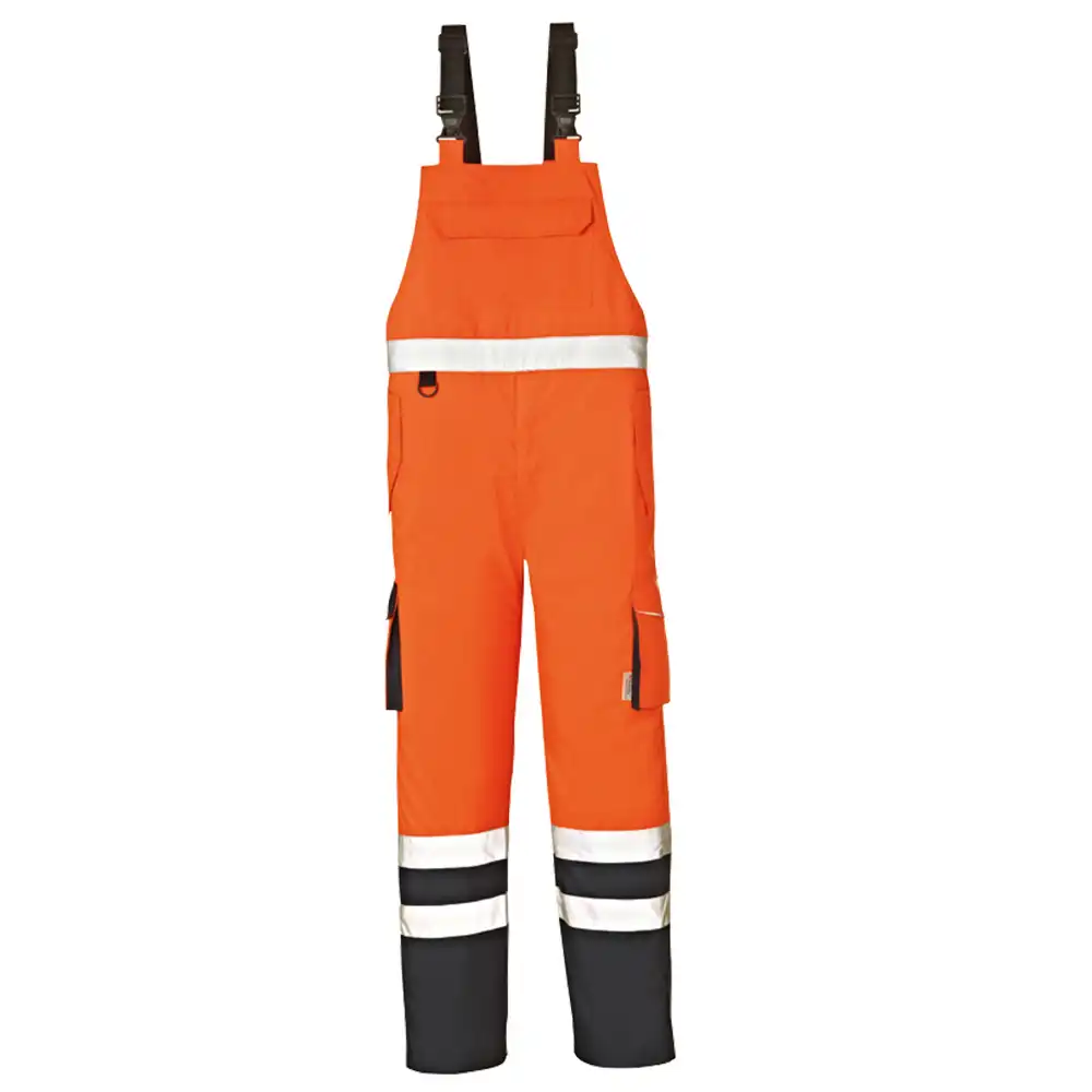 Warn- & Wetterschutzlatzhose "CHICAGO" orange/blau in XL - Bild 1