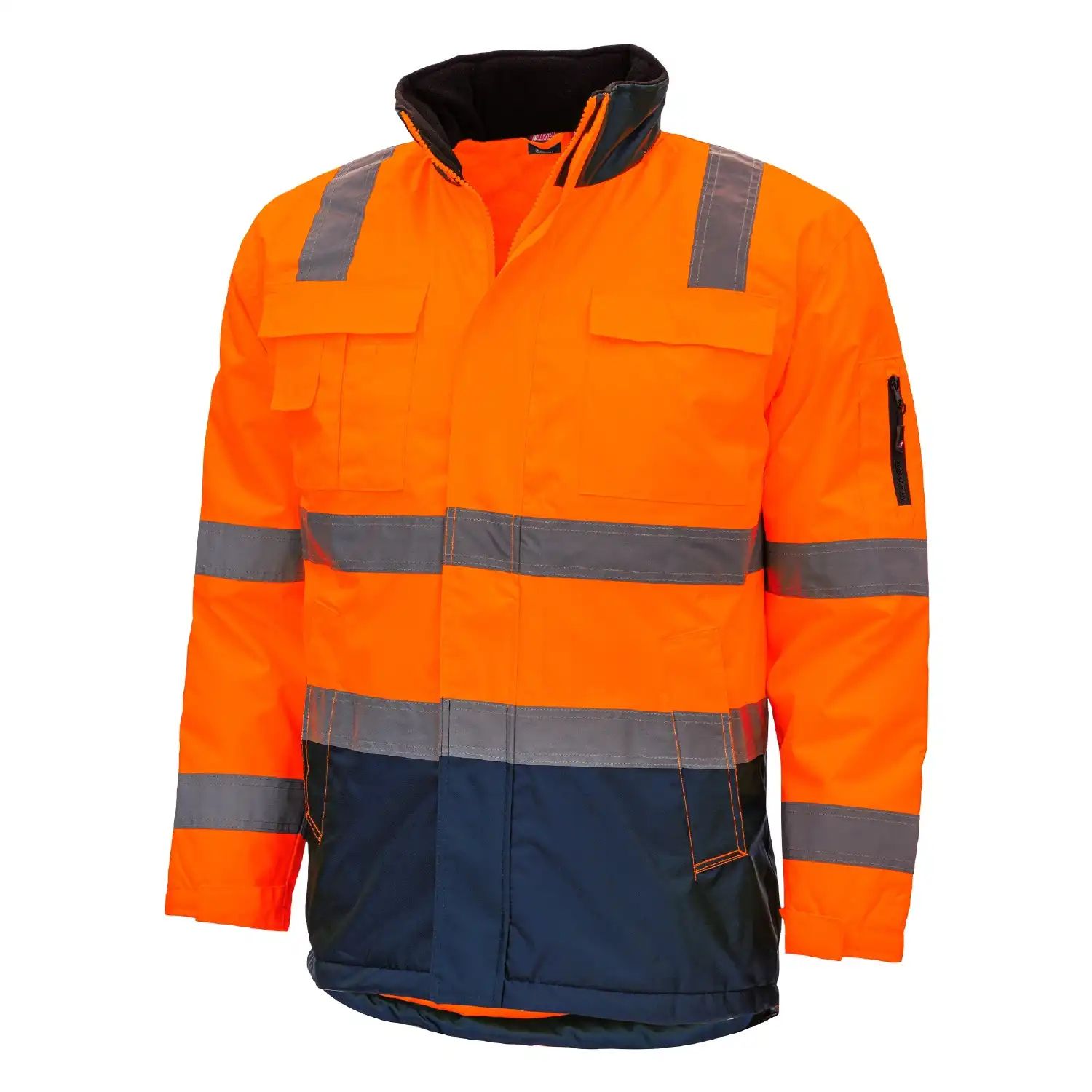 Warnschutz Parka "MOTION TEX VIZ" in orange/blau, XS - Thumbnail 1