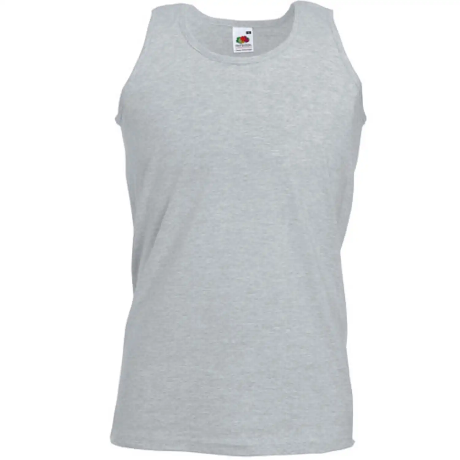 Tank-Top "F260" 100% Baumwolle Atlethic West in heather grey, L - Bild 1