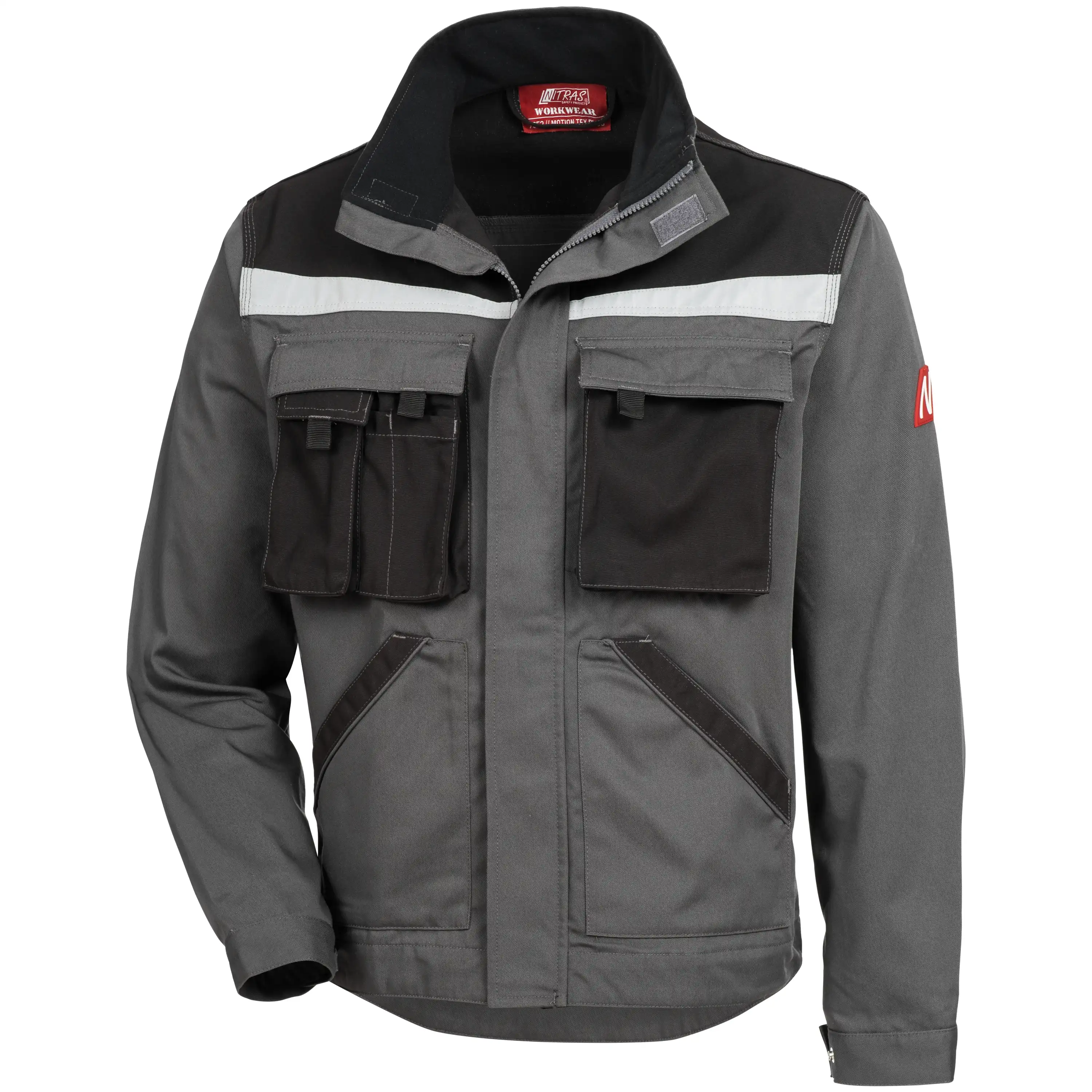 Arbeitsjacke "MOTION TEX PLUS" in grau/schwarz, 48 - Thumbnail 1