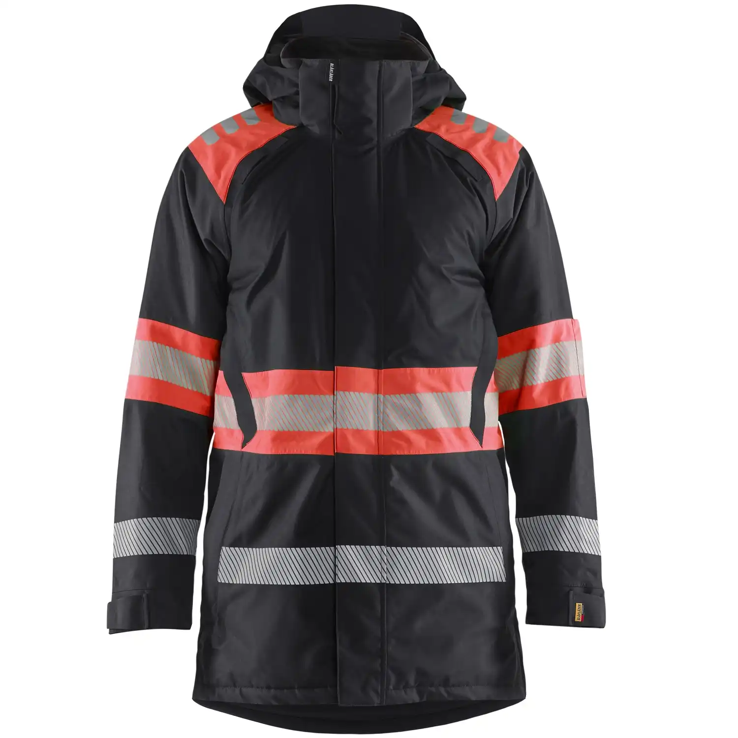 Warnschutz Winterparka Kl. 1 "4485" in schwarz/rot, 3XL - Thumbnail 1