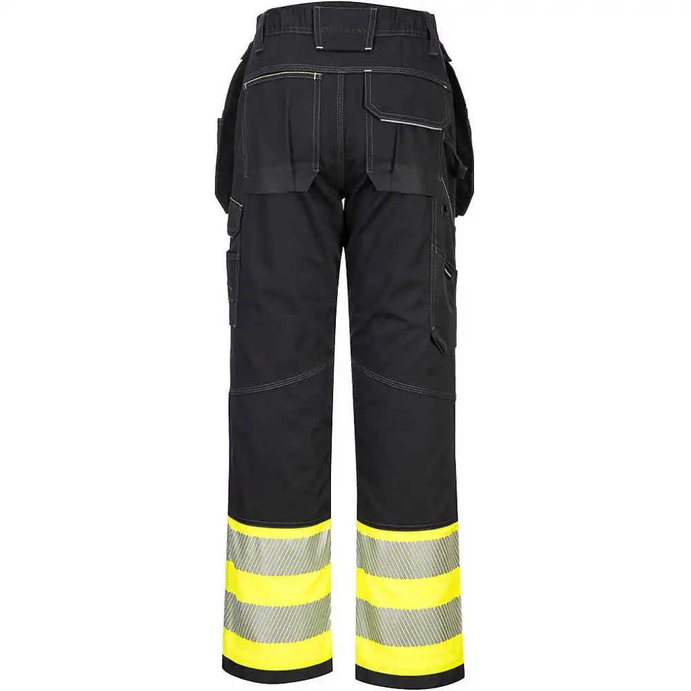 Warnschutz Handwerkerhose "PW307" PW3 Kl. 1 in gelb/schwarz, 36 (EU 52) - Thumbnail 2