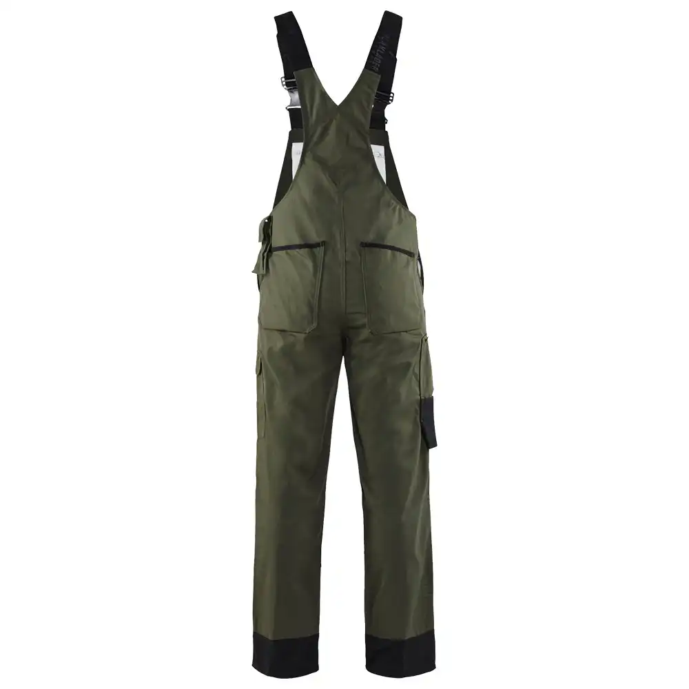 Garten Latzhose "2654" armygrün/schwarz in C44 - Thumbnail 2