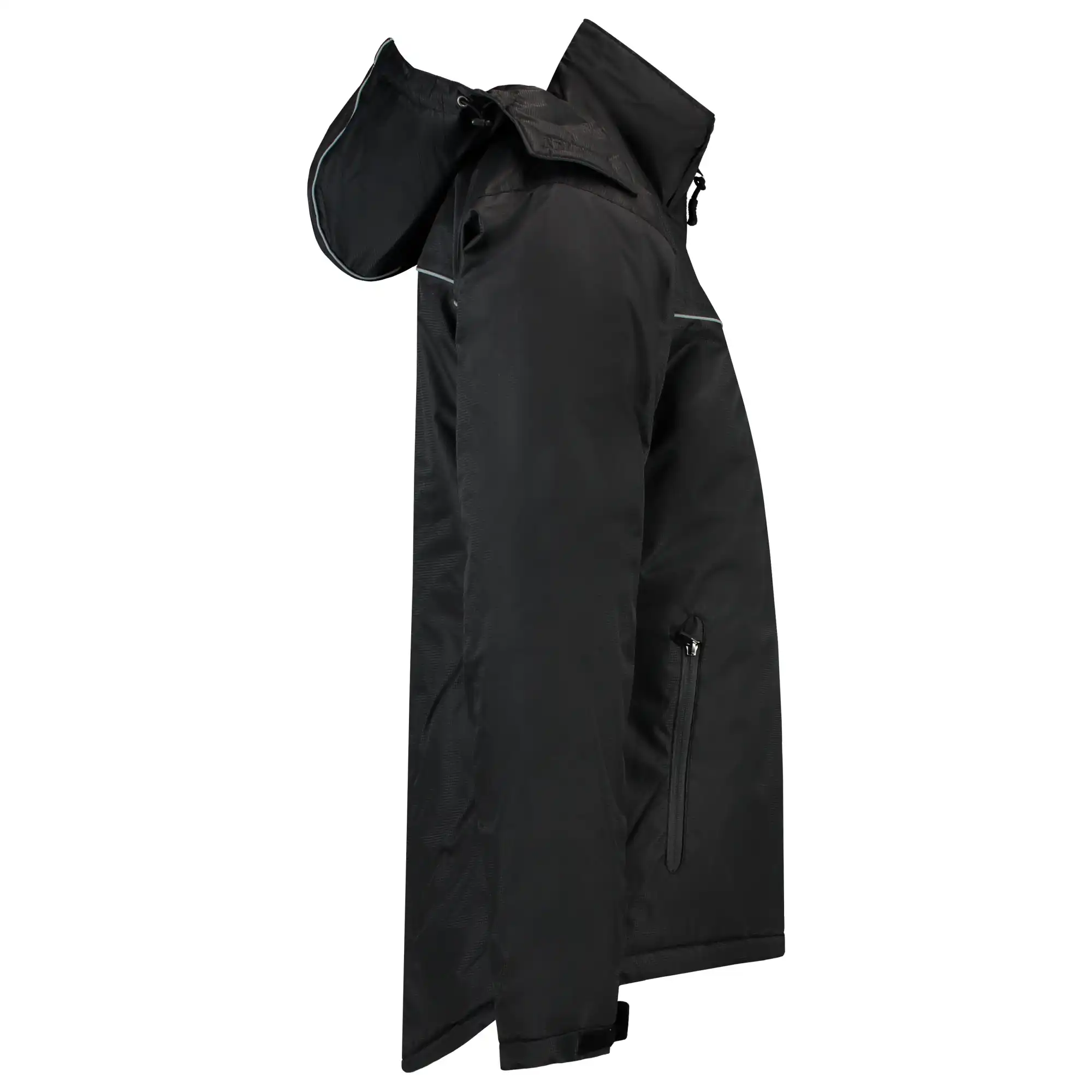 Regenparka Rewear "402702" Midi Workwear in black, 3XL - Thumbnail 3