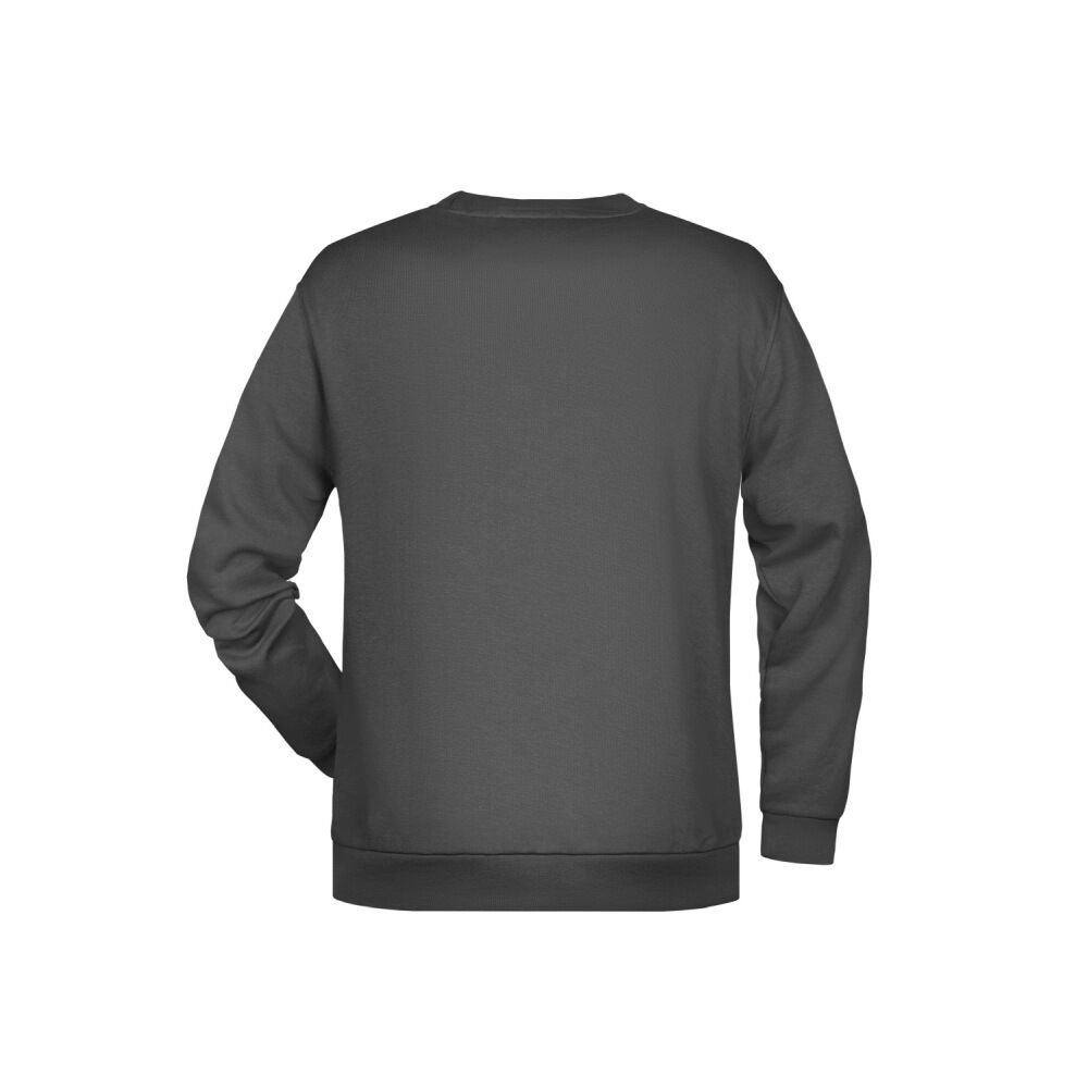 Herren Basic Sweatshirt "JN794" in graphite, 3XL - Thumbnail 2