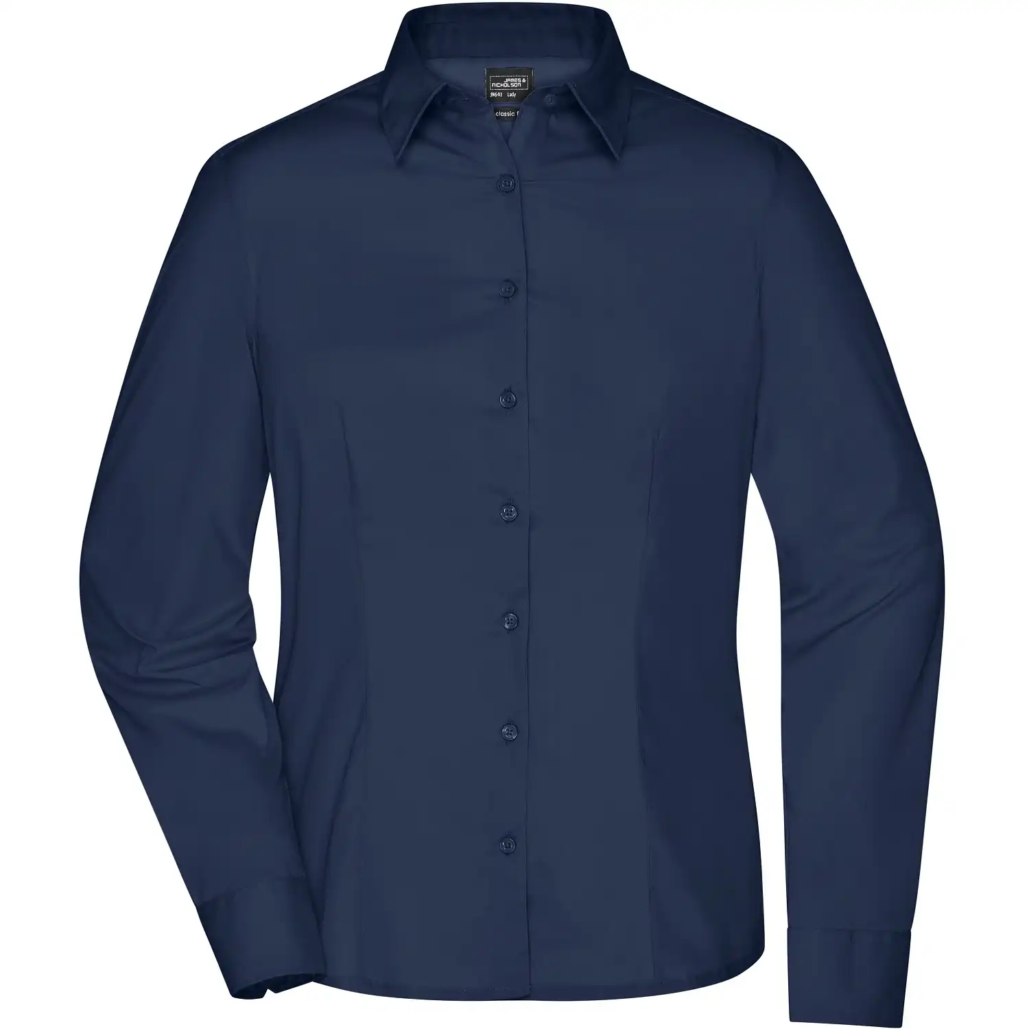 Damen Business Bluse "JN641" in navy, 3XL - Thumbnail 1