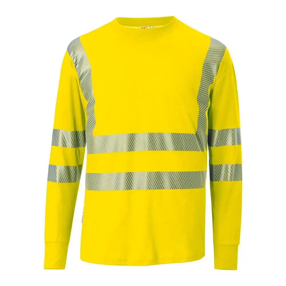 Warnschutz Longsleeve-Shirt "REFLECTIQ" UV-Schutz in warngelb, XS - Bild 1