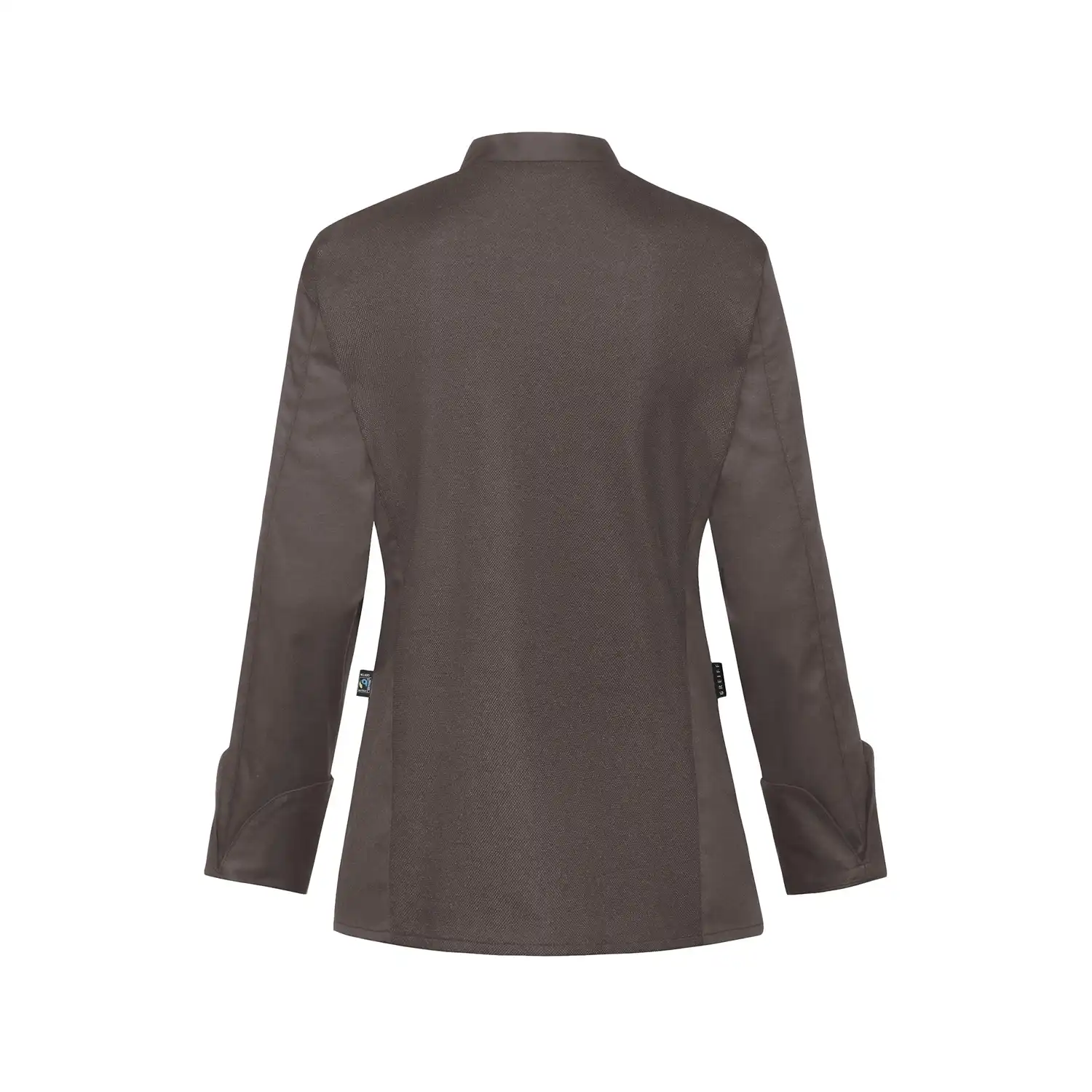 Damen Kochjacke "5422" in braun, L - Thumbnail 2