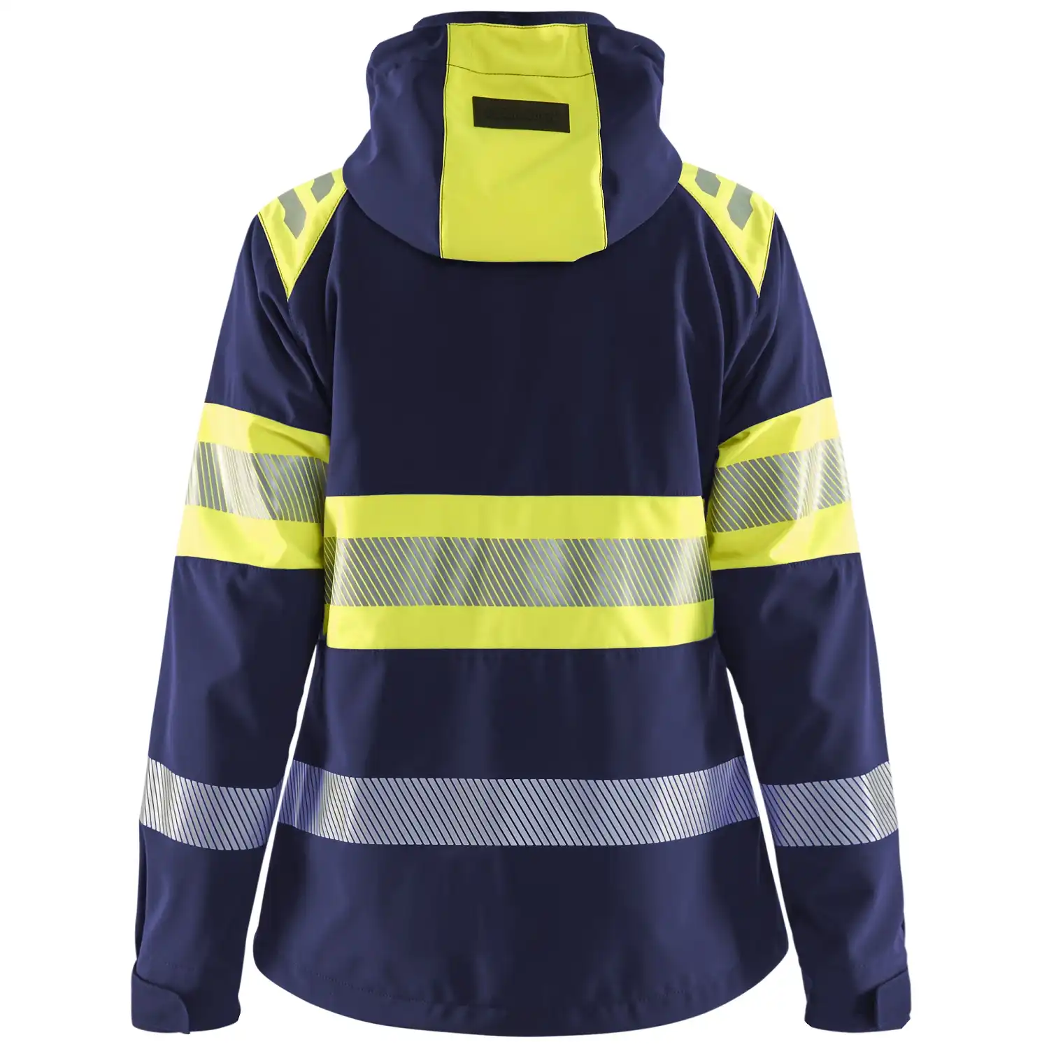 Damen Warnschutz Softshelljacke Kl. 1 "4404" in marine/gelb, 3XL - Thumbnail 2