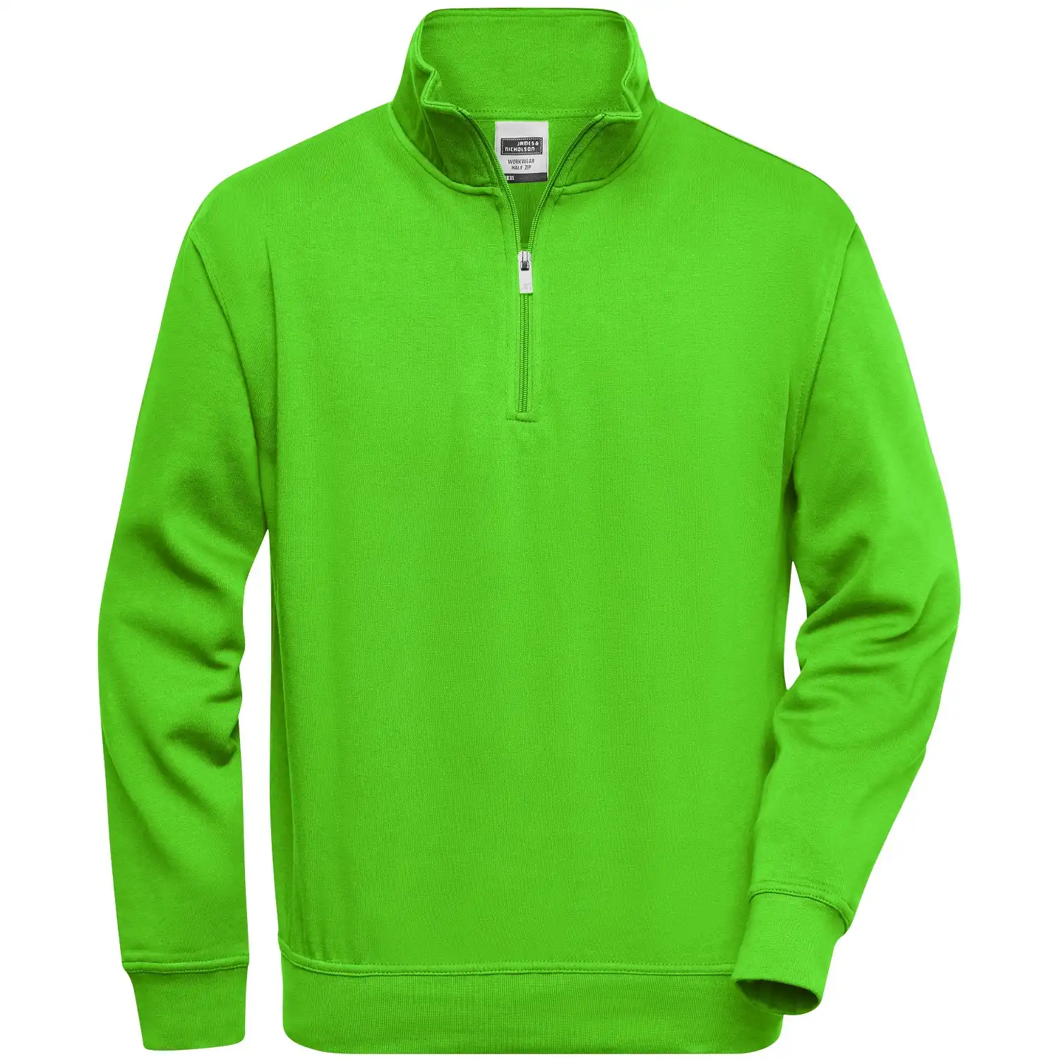 Zip-Sweatshirt "JN831" in lime-green, 4XL - Bild 1