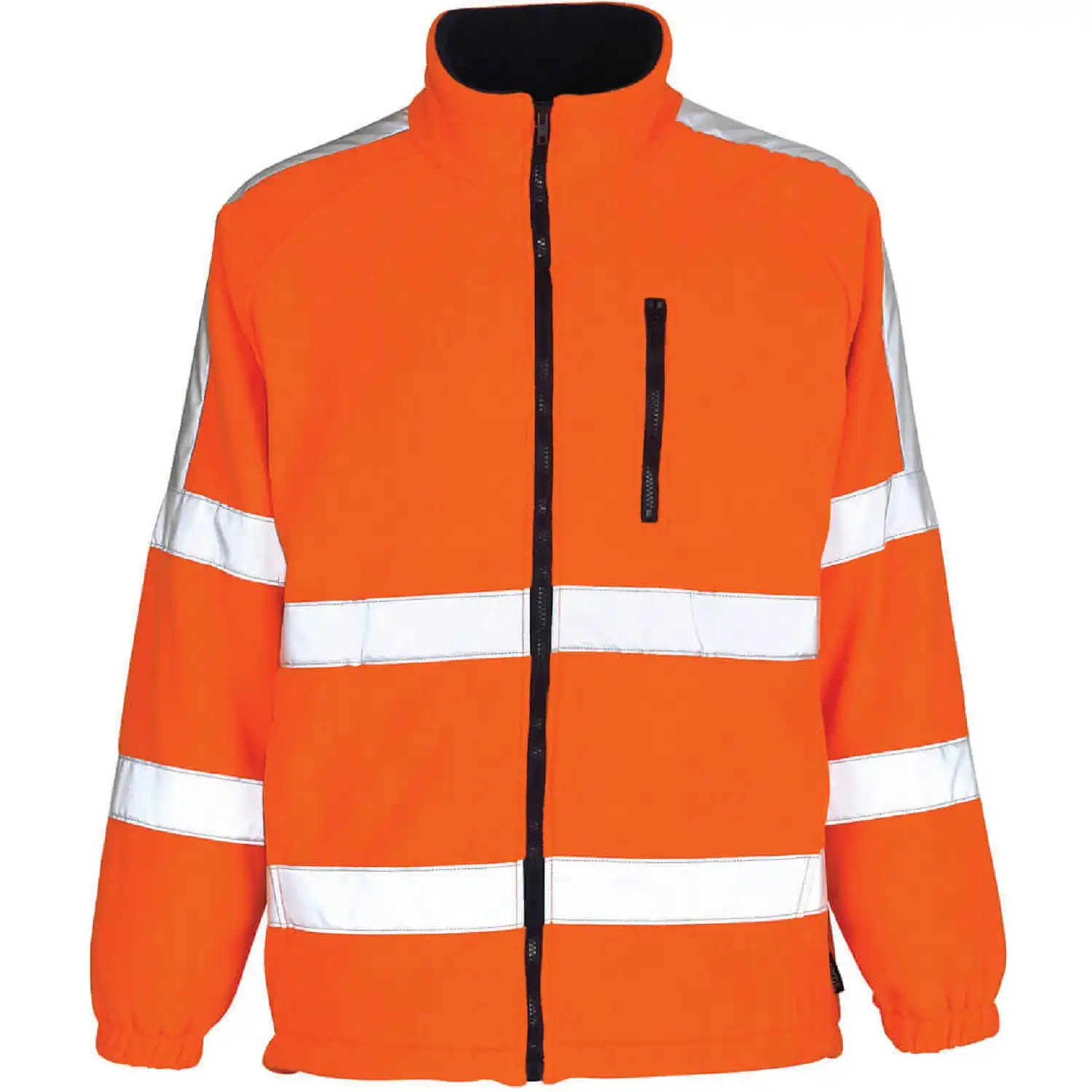 Warnschutz Fleecejacke "SALZBURG" Safe Artic in fluororange, 4XL - Bild 1