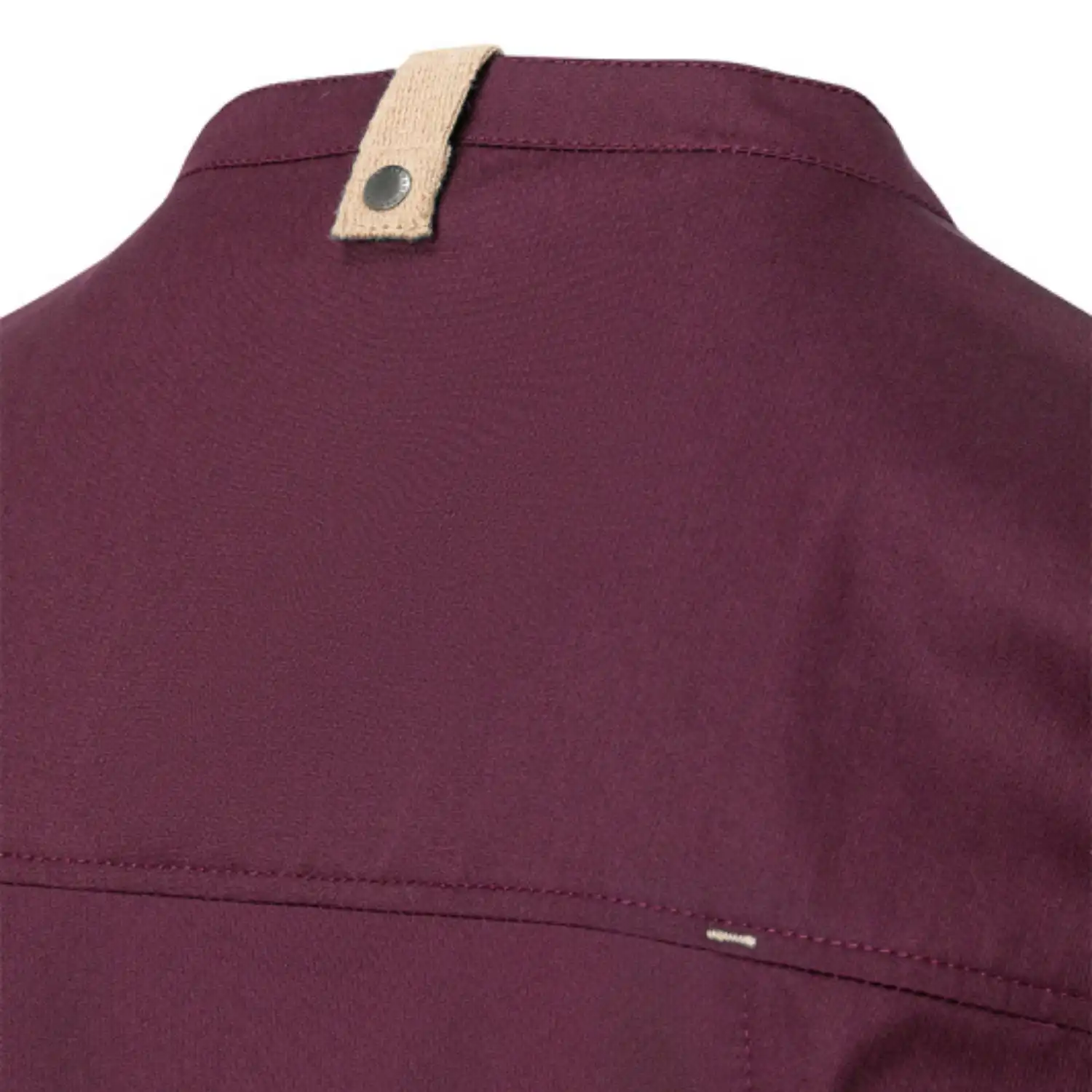 Herren Kochjacke "JM 35" in aubergine, 50 - Thumbnail 5