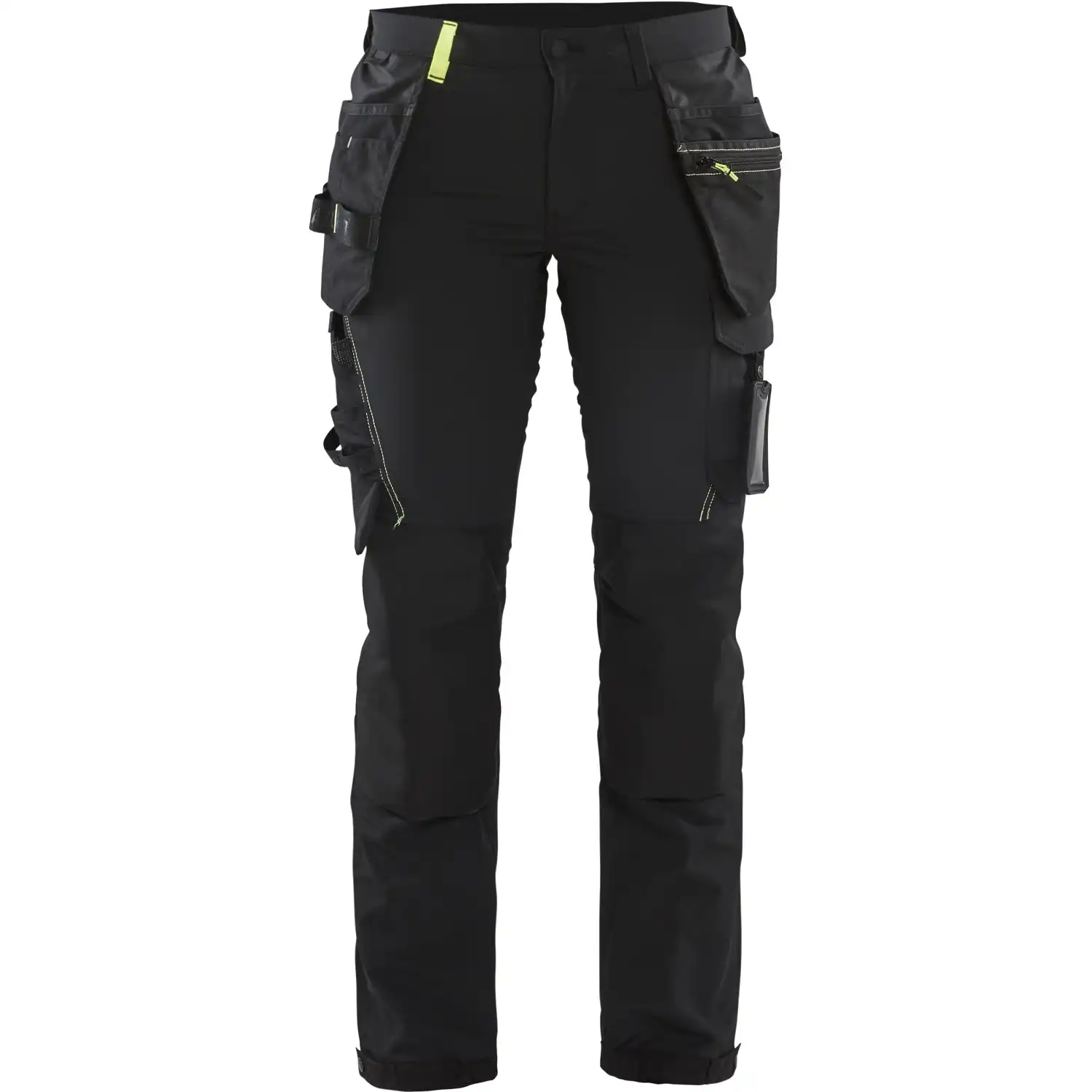 Damen Stretch Handwerkerhose "7192" in schwarz/gelb, C32 - Bild 1