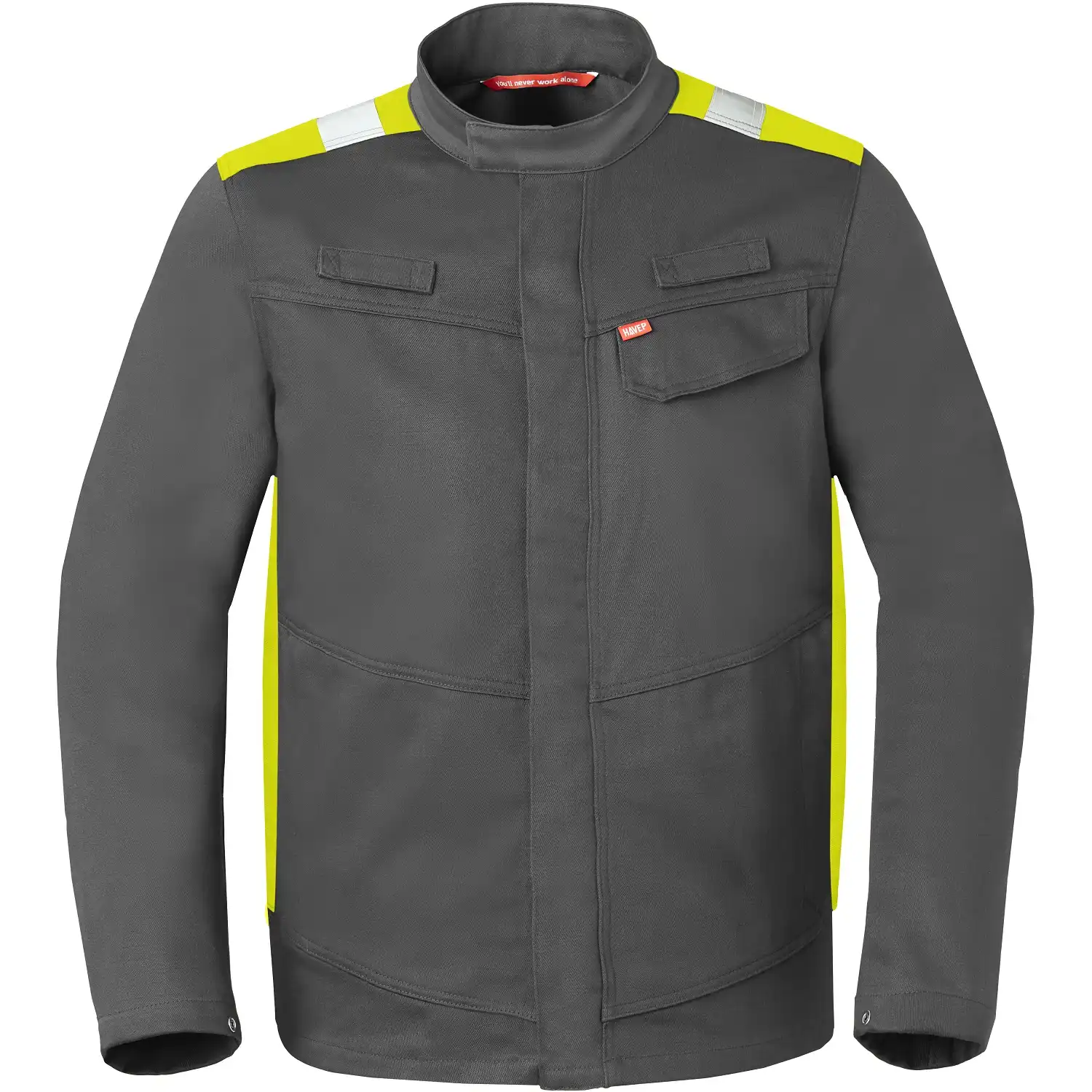 Multinorm Bundjacke "50336" Force+ in dunkelgrau/gelb, M - Bild 1