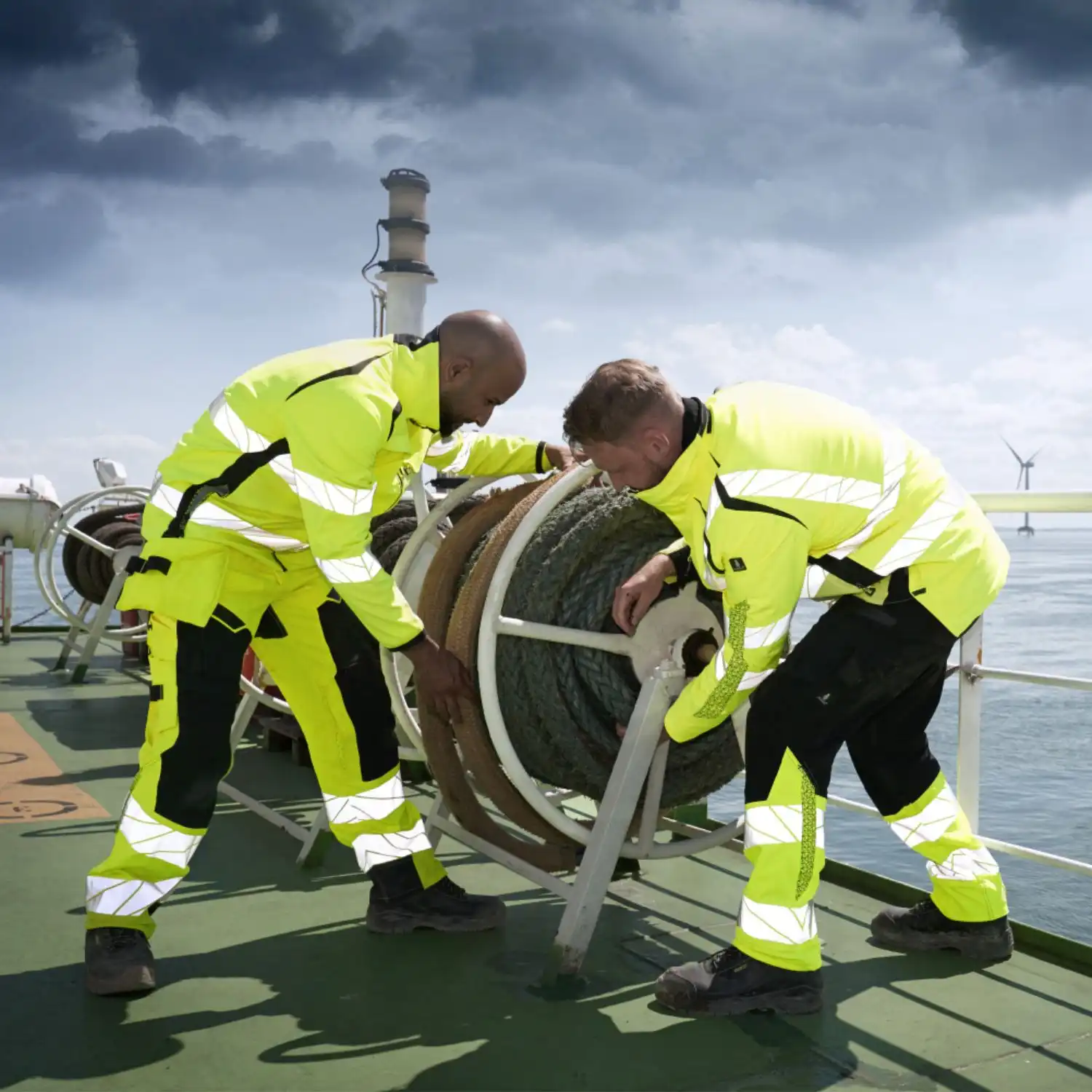 Warnschutz Winterjacke "ACCELERATE SAFE" in gelb/schwarz, XXL - Thumbnail 5