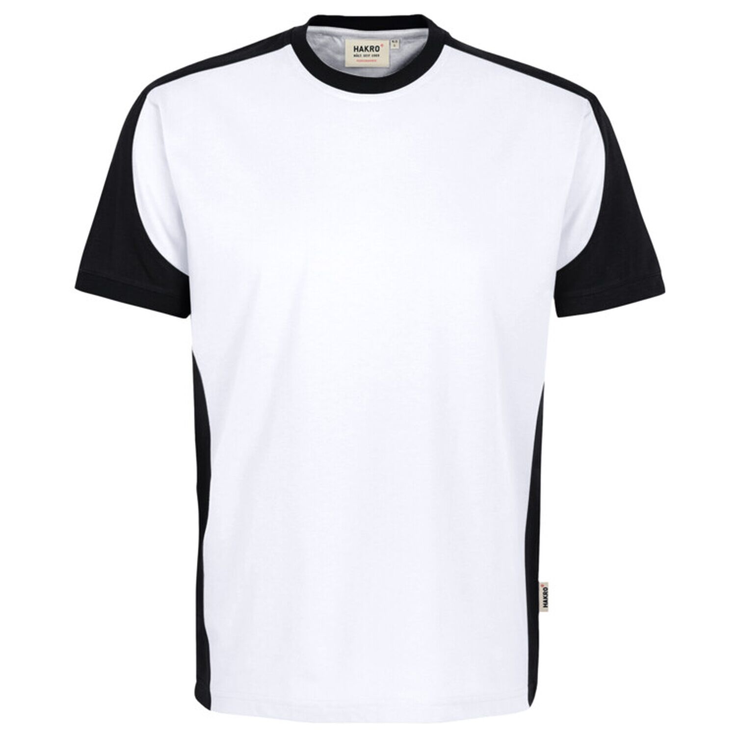 T-Shirt "CONTRAST" MIKRALINAR® ECO in 6XL, Weiß - Thumbnail 1