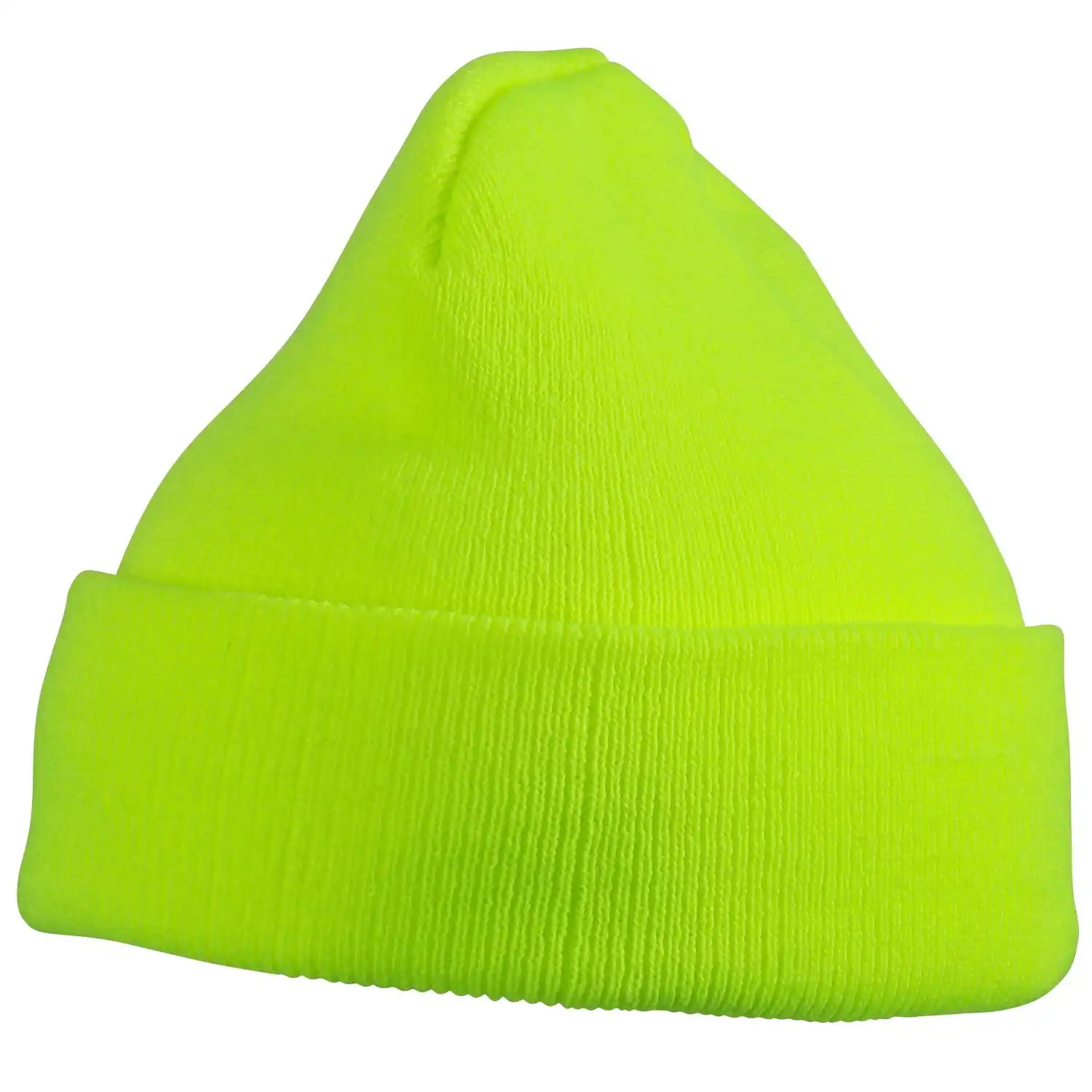 Kinder Strickmütze "MB7501" in neon-yellow - Thumbnail 1