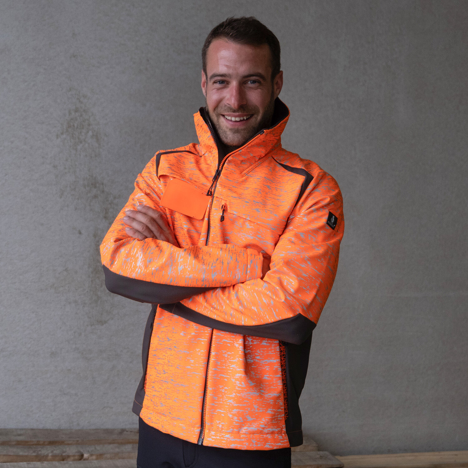 Softshelljacke "ACCELERATE SAFE" in orange/dunkelanthrazit, L - Thumbnail 2