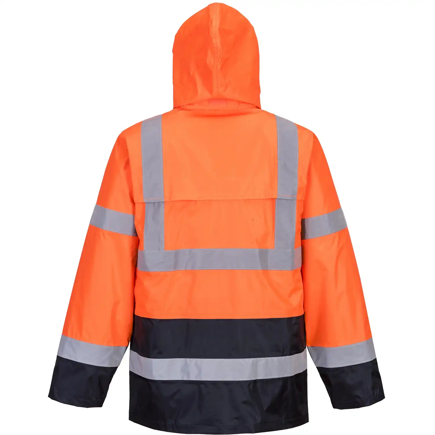 Warnschutz PVC-Regenjacke "H443" Kontrast in orange/marine, L - Thumbnail 2