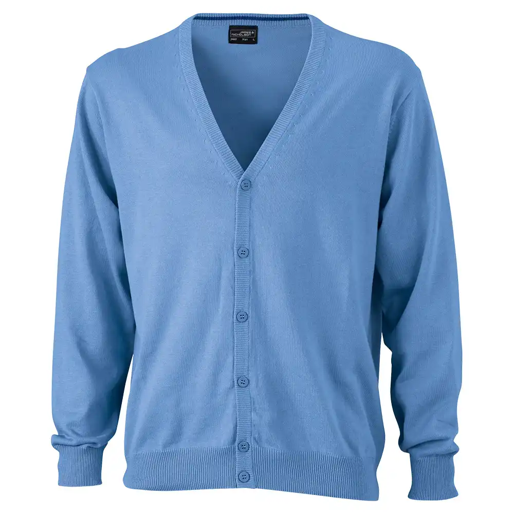 V-Neck Cardigan "JN661" in glacier-blue, L - Bild 1