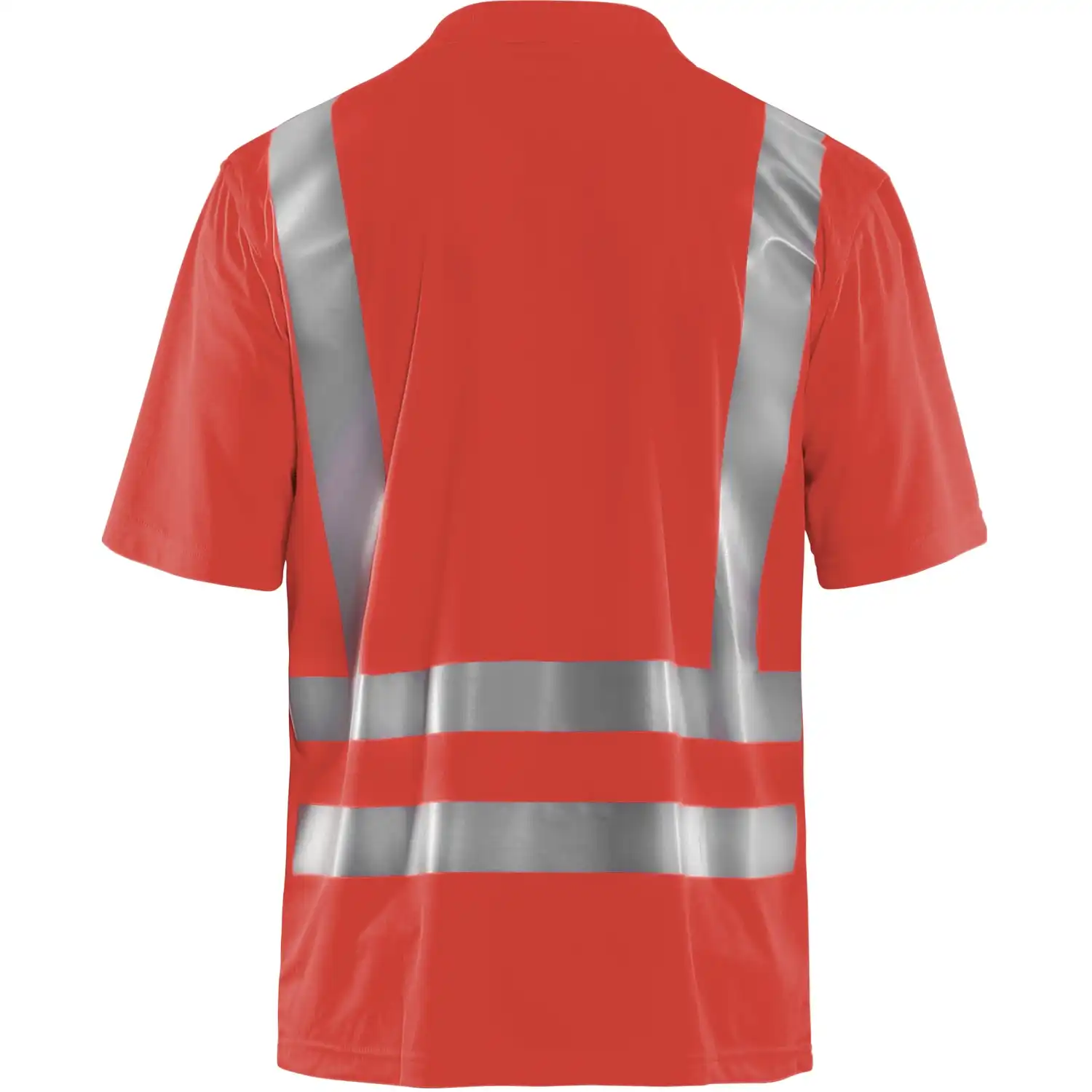 Warnschutz Polo-Shirt mit UV-Schutz "3391" in hellrot, 3XL - Thumbnail 2