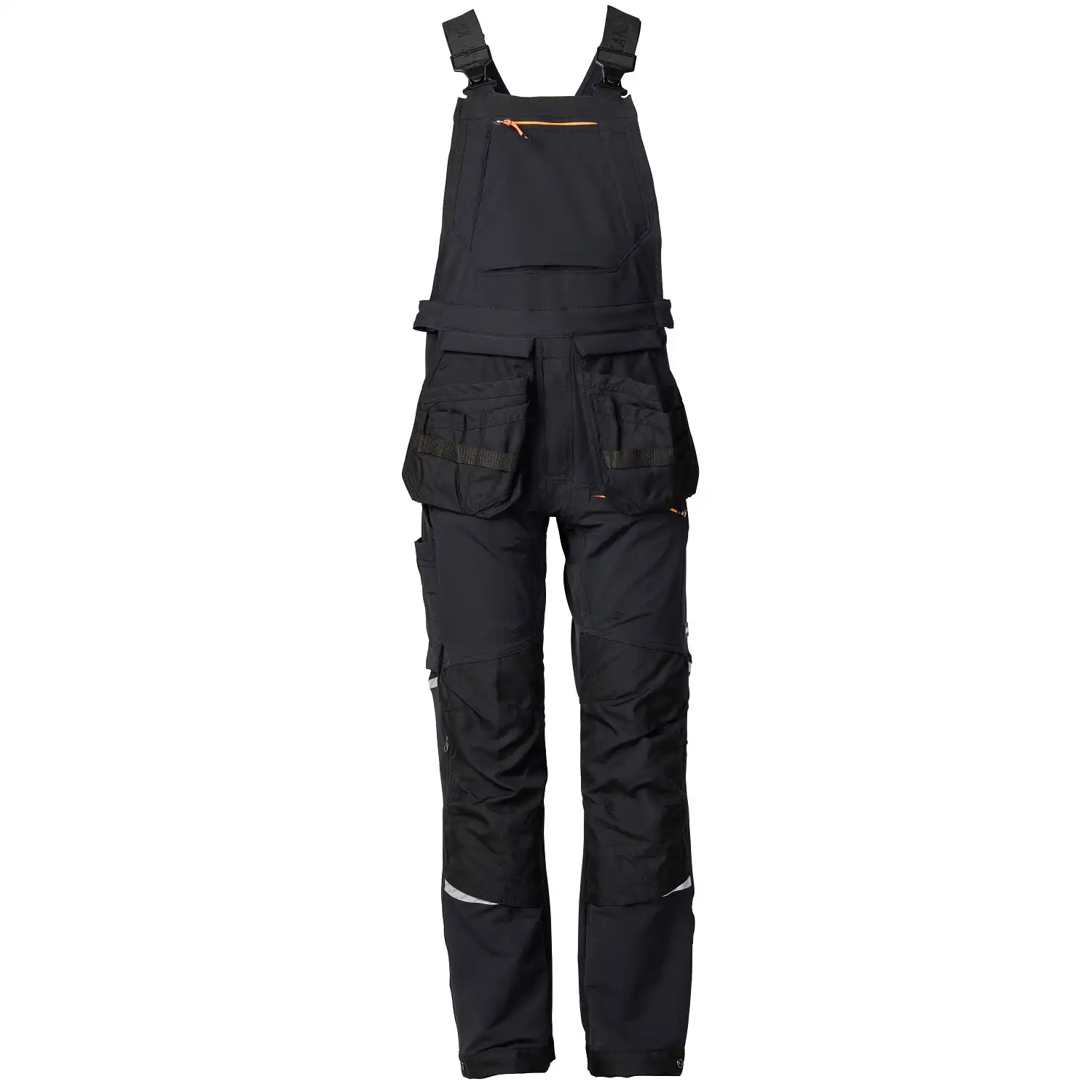 Stretch Latzhose "EVOLVE CRAFTSMEN" in schwarz, C44 - Thumbnail 1