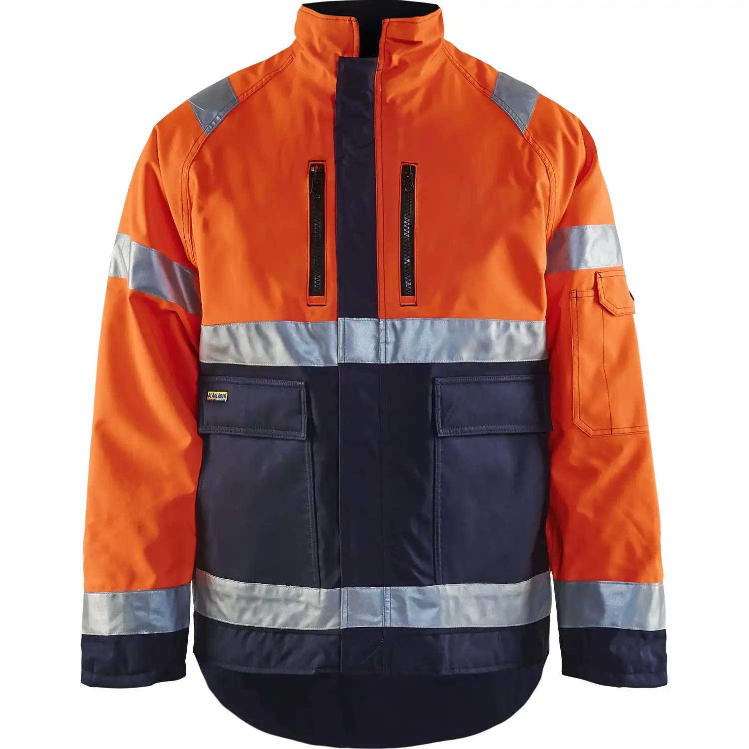 Warnschutz-Winterjacke "4827" in orange/marine, 3XL - Thumbnail 1