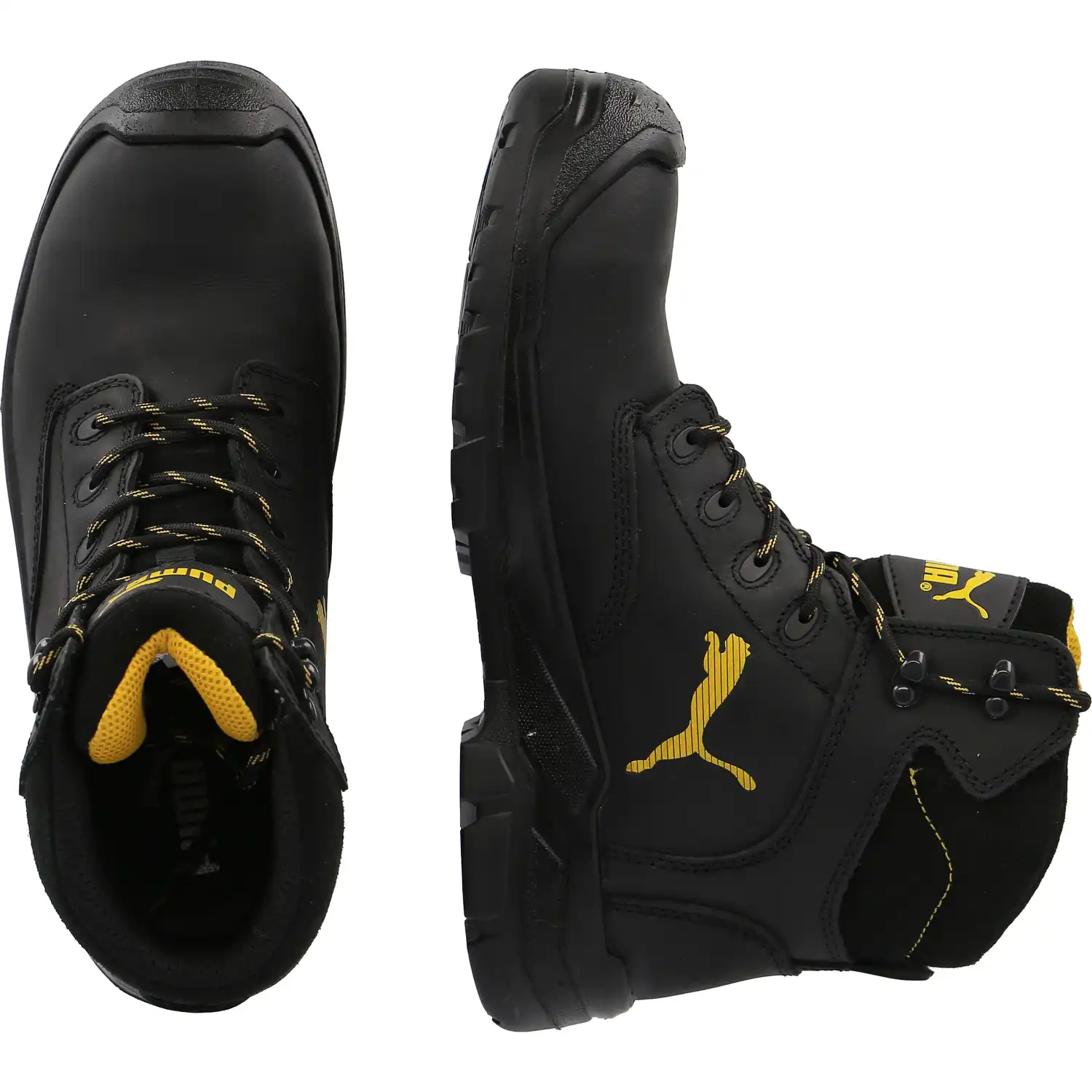 Sicherheitshochschuhe S3 "BORNEO BLACK MID" SCUFF CAPS  in 43 - Thumbnail 2