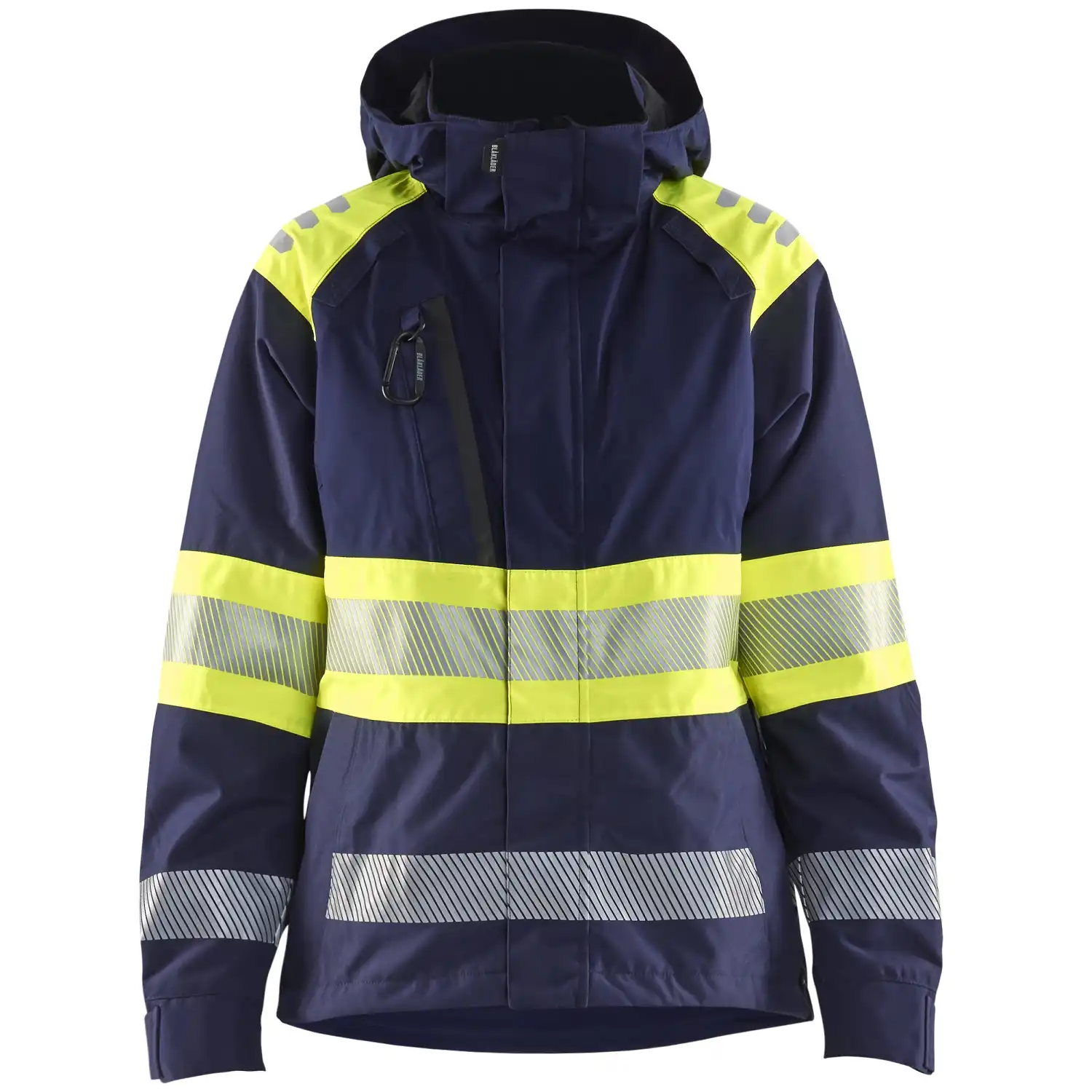 Damen Warnschutz Regenjacke Kl. 1 "4430" in marine/gelb, 3XL - Thumbnail 1