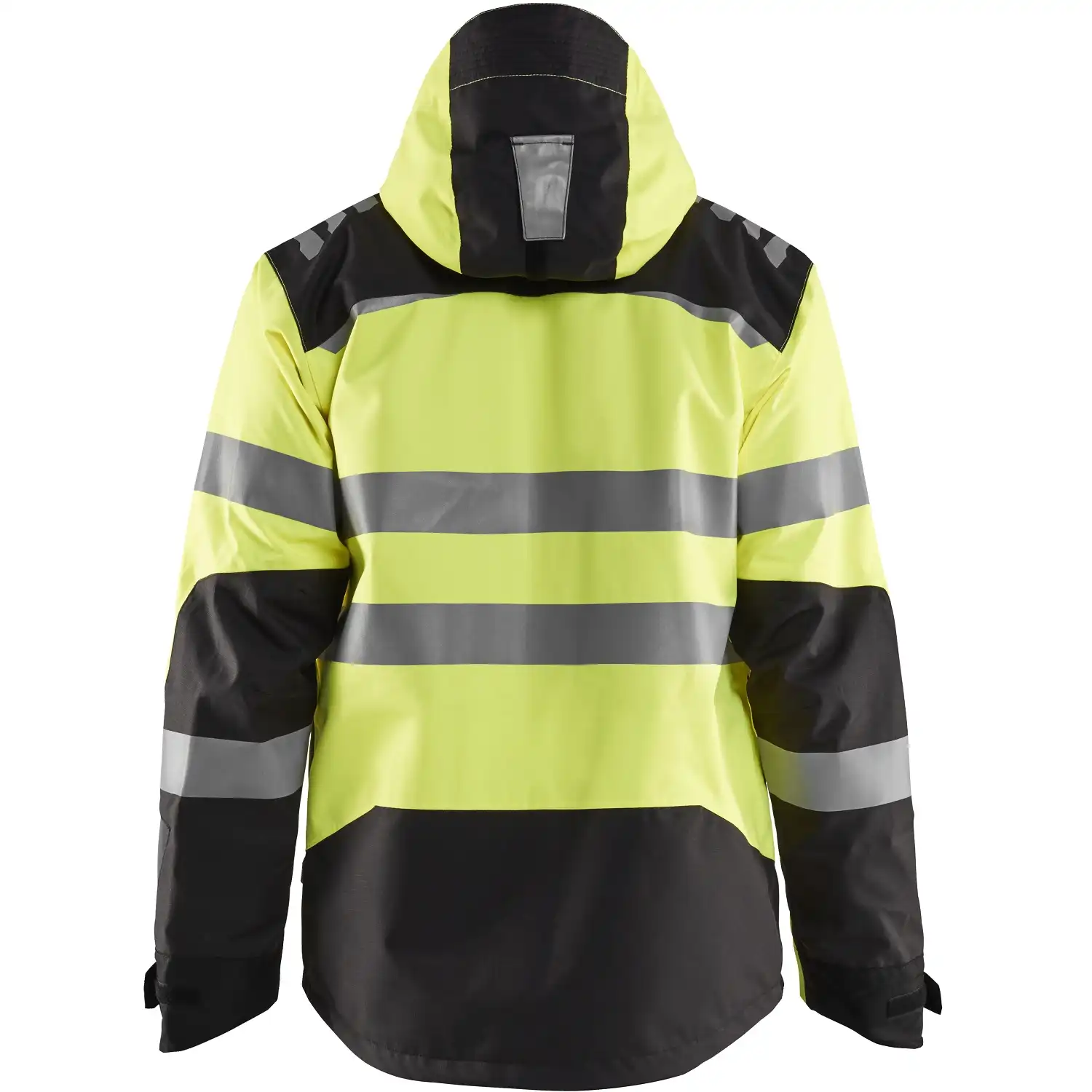 Warnschutz Regenjacke "4496" in gelb/schwarz, 3XL - Thumbnail 2