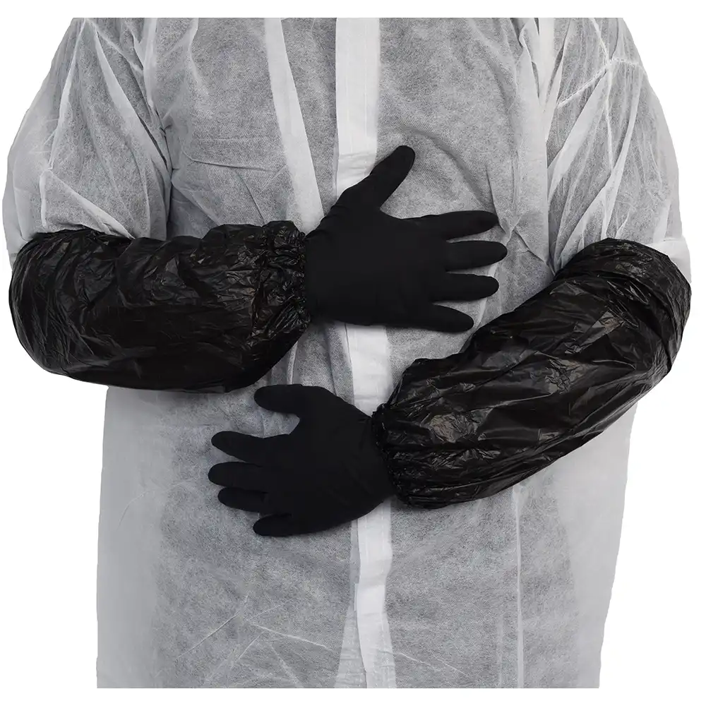 CPE-Ärmelschoner 40cm schwarz | 2000 Stk. pro Karton - Bild 1