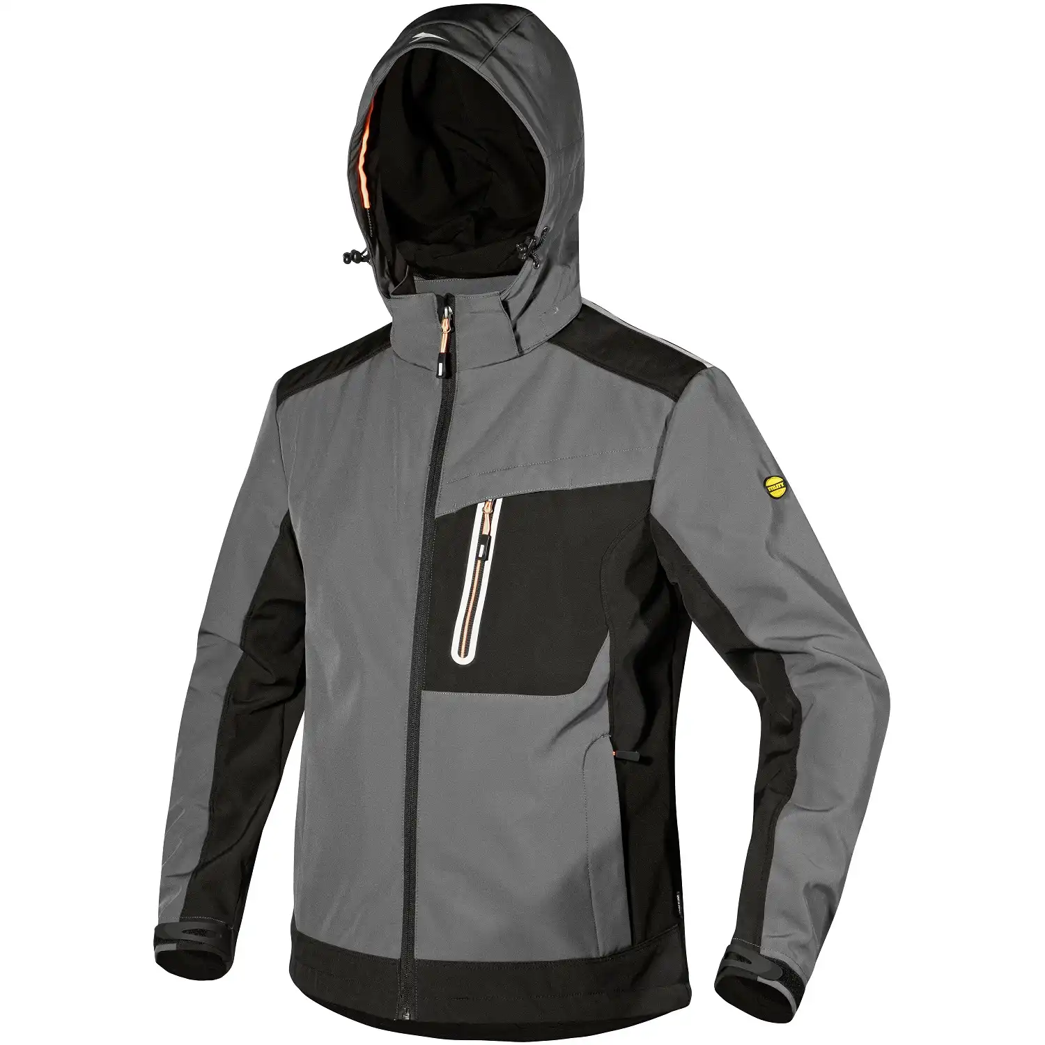 Softshelljacke "CARBON TECH" in hellgrau, XS (DE size: XXS) - Thumbnail 1