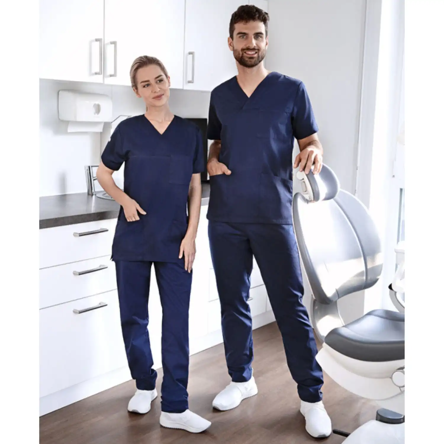 Damen Schlupfkasack Essential "KS 66" in marine, L - Thumbnail 8