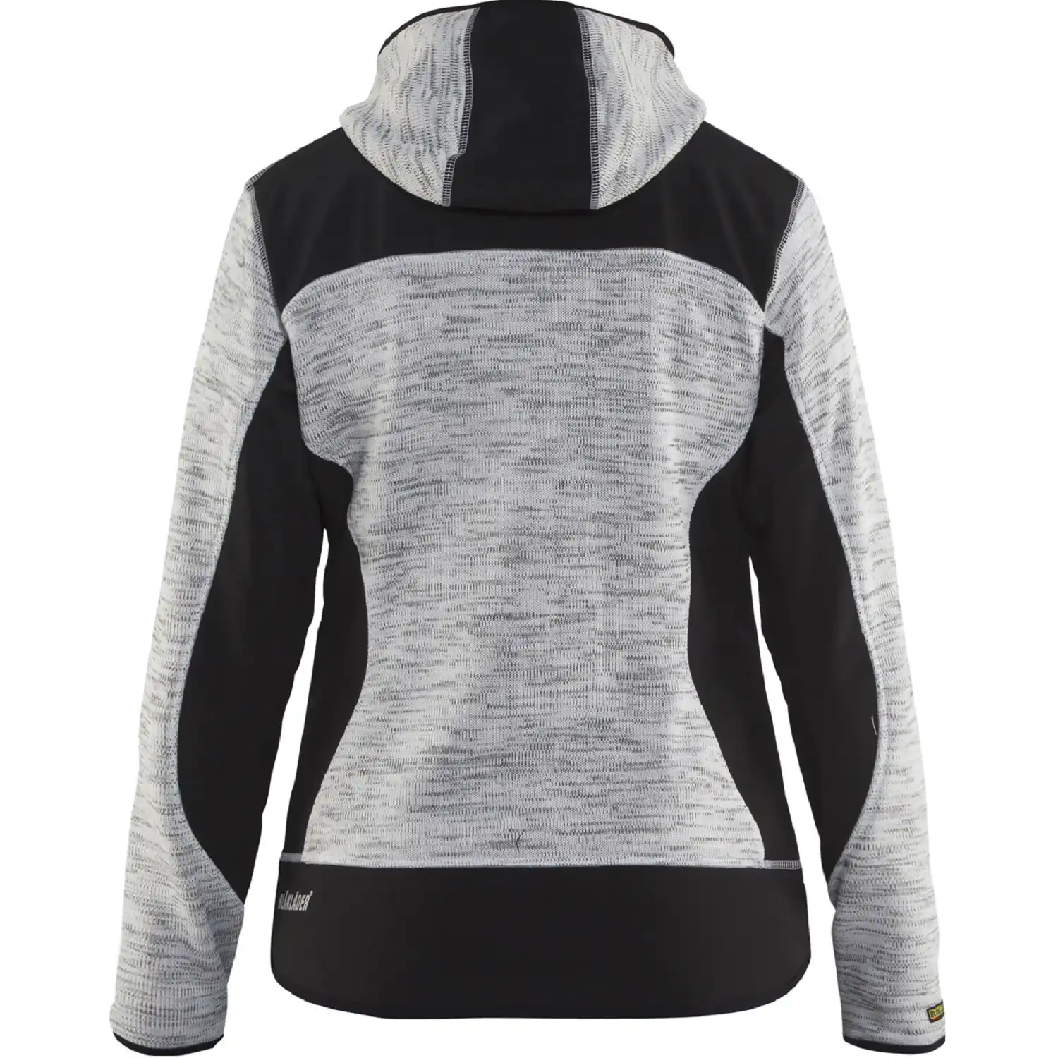 Damen Strickjacke "4931" mit Softshell in grau/schwarz, M - Thumbnail 2