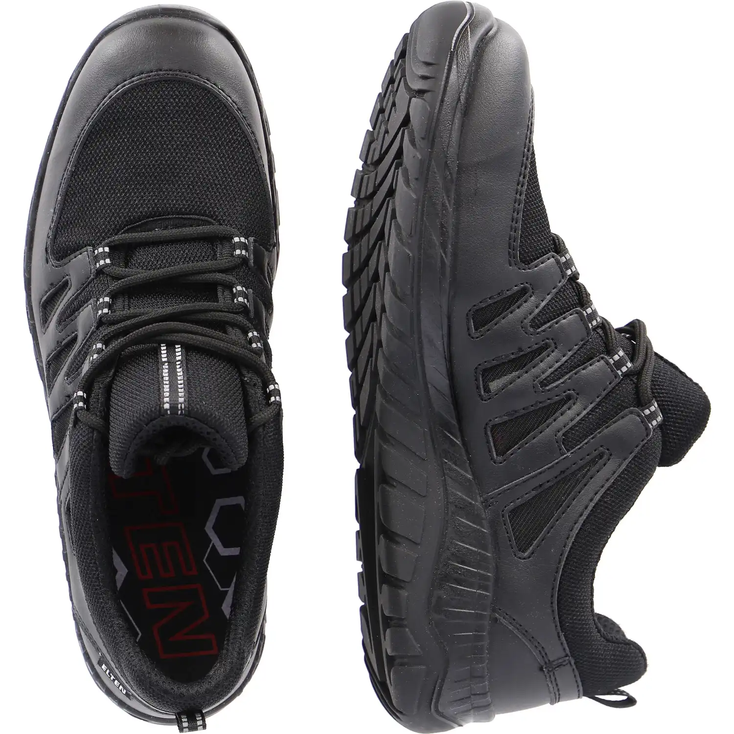 Berufshalbschuhe O1 "MADDOX AIR MESH BLACK LOW" ESD WELLMAXX in 42 - Thumbnail 2