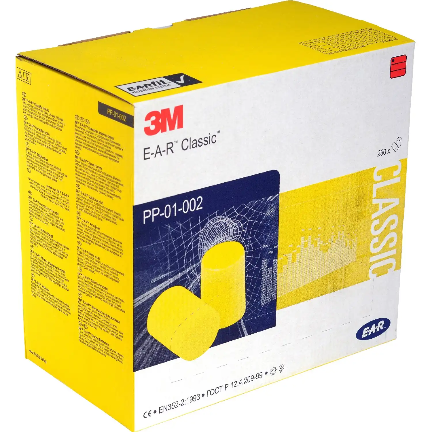 E-A-R™ CLASSIC™ Gehörschutzstöpsel in Kissenpackung | 250 Paar - Thumbnail 2