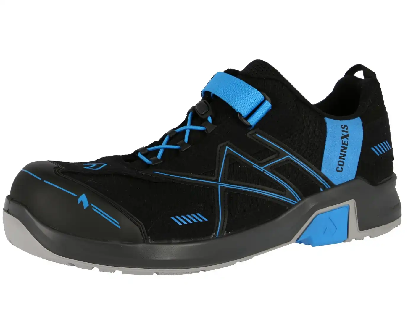 Sicherheitshalbschuhe S1 "Safety T low" black-blue CONNEXIS  in UK 8 (EU 42) - Thumbnail 1