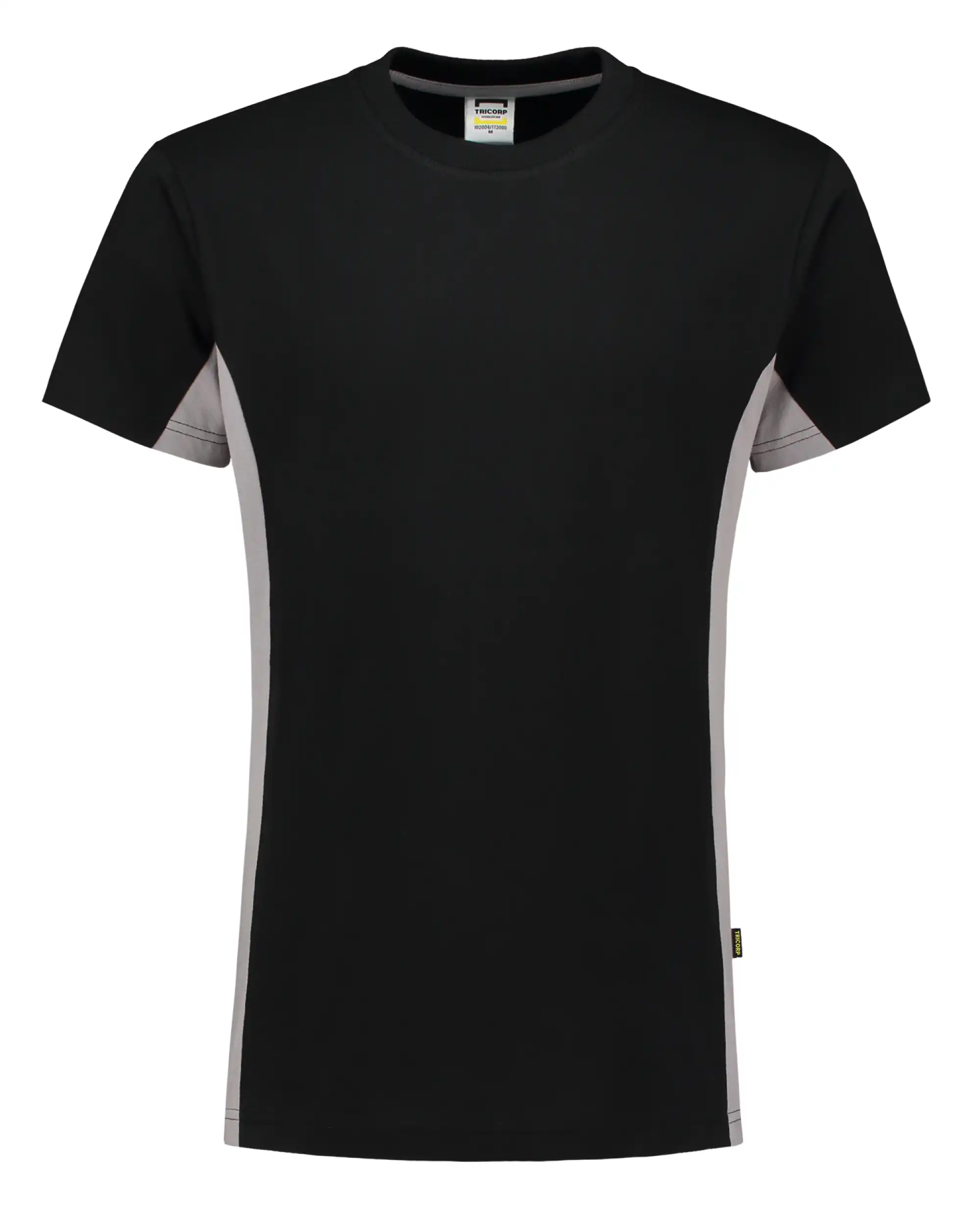 T-Shirt Bicolor "102004" Workwear in black/grey, M - Thumbnail 1
