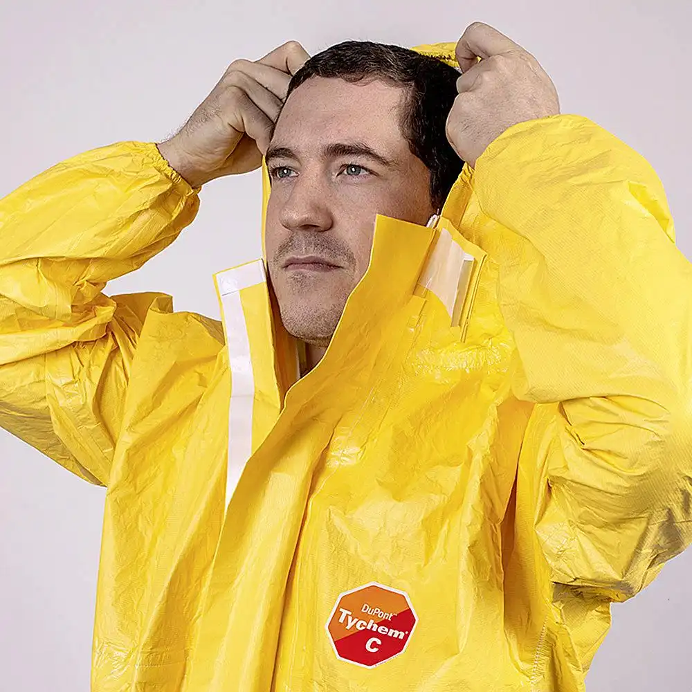 Chemie-Schutzoverall Typ 3/4/5/6 "Tychem® C" in M - Thumbnail 5