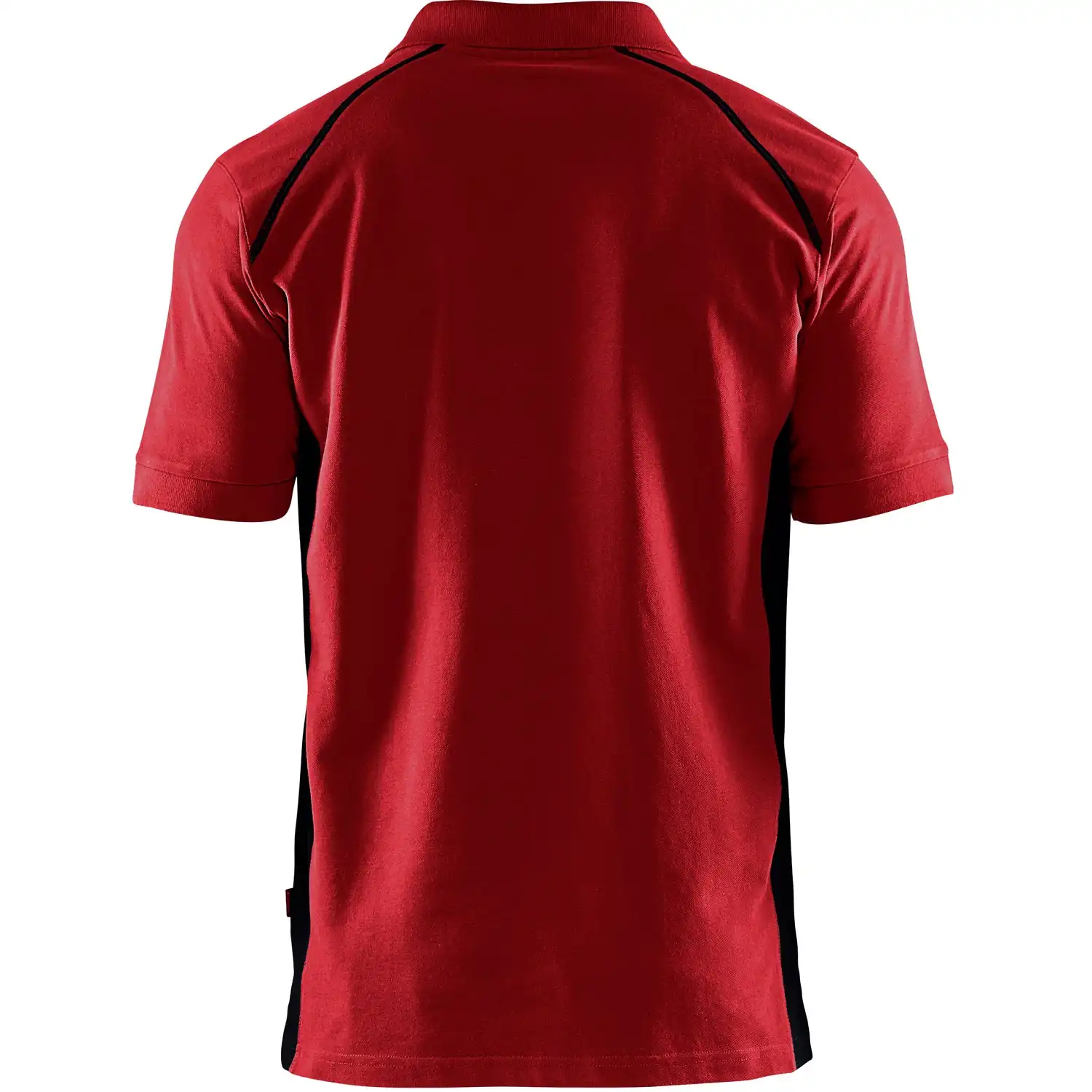 Polo-Shirt "3324" in rot/schwarz, L - Thumbnail 2