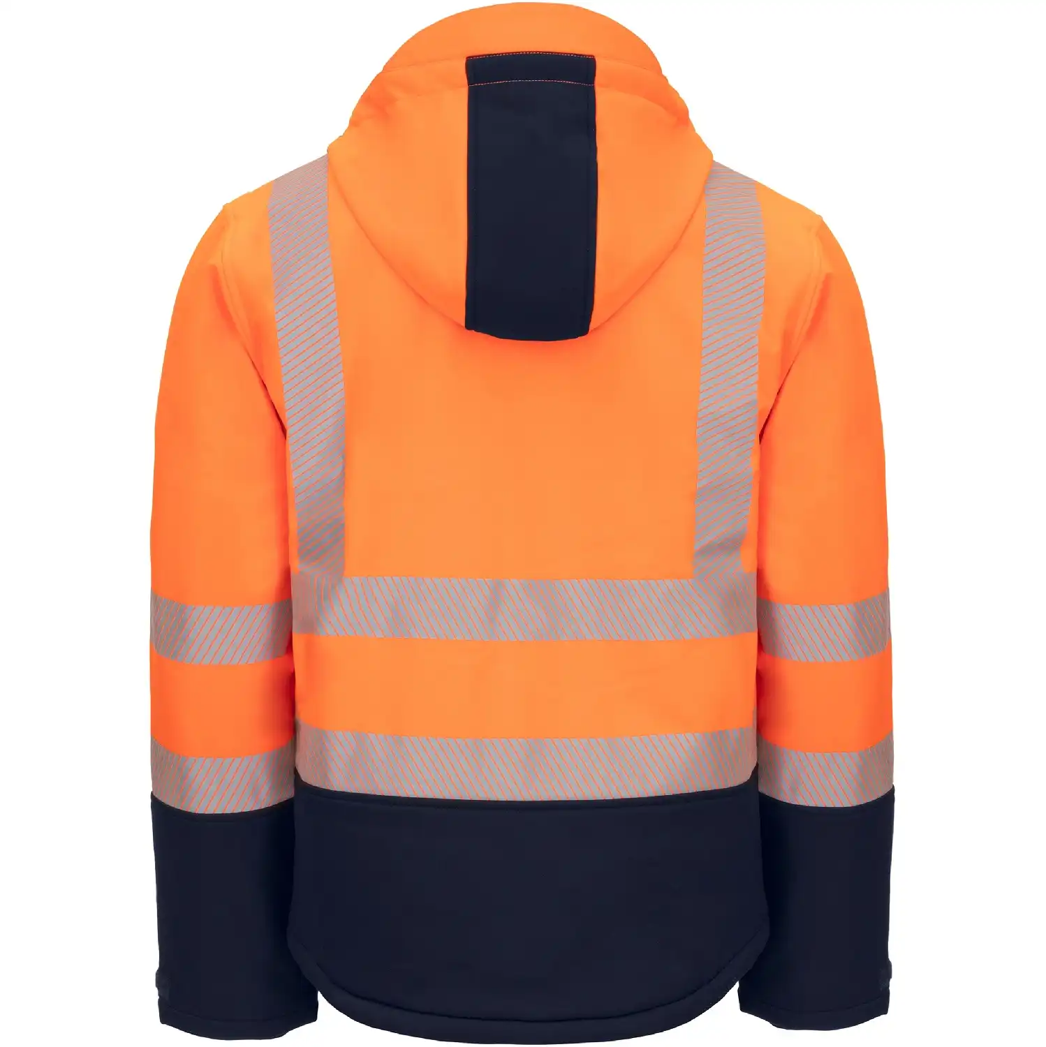 Winter Warnschutz Softshelljacke "MOTION TEX VIZ" in orange/marine, L - Thumbnail 2