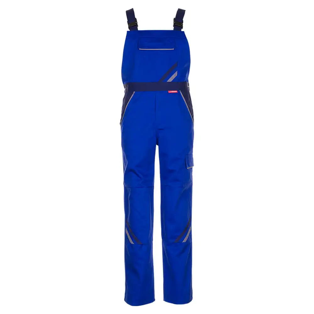 Latzhose "HIGHLINE" 285g/m² Canvas-Besatz in kornblau/marine/zink, 42 - Bild 1