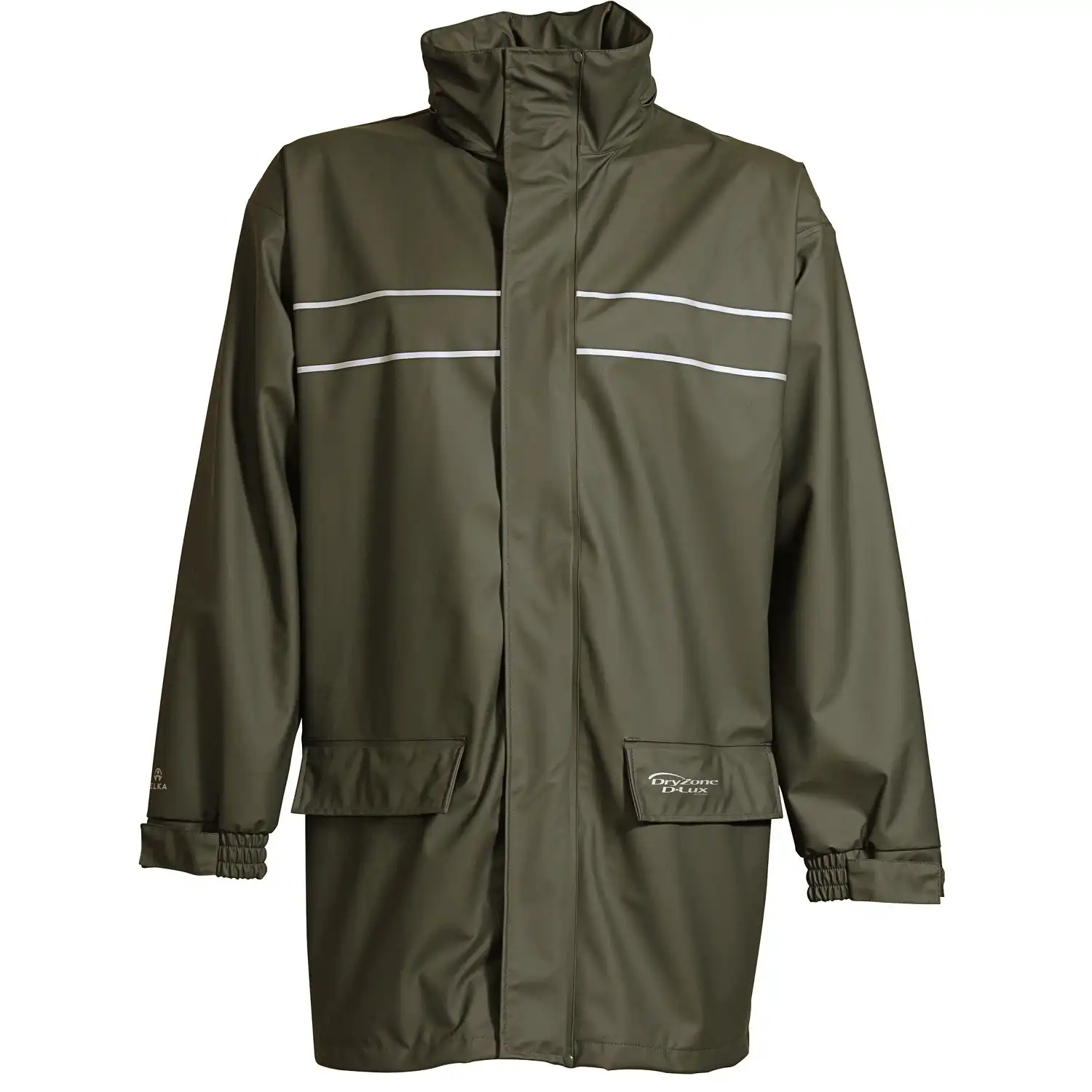 PU Regenjacke "026301" D-LUX in olive, L - Bild 1