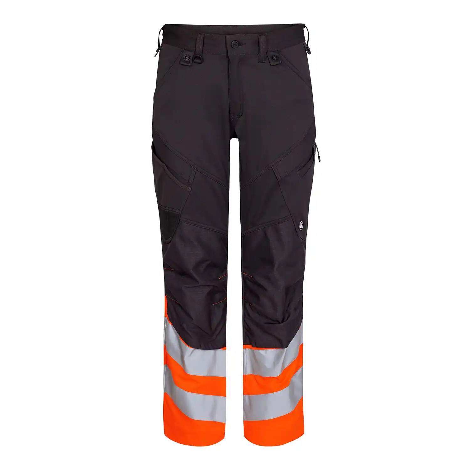 Warnschutz Stretch Bundhose "2546-314" Safety Kl. 1 in grau/orange, 68 - Thumbnail 1