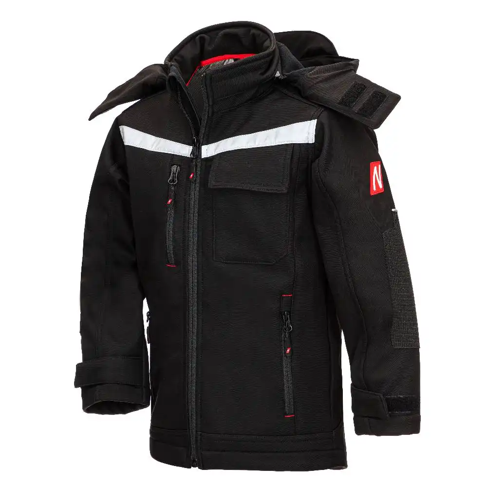 Kinder Softshelljacke "7180KIDS" MOTION TEX KIDS schwarz in 98/104 - Thumbnail 1